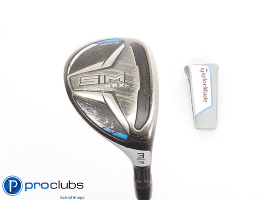 TaylorMade SIM MAX Rescue 19* 3 Hybrid w/ HC - VA RAIJIN 84 Stiff Flex - 432193