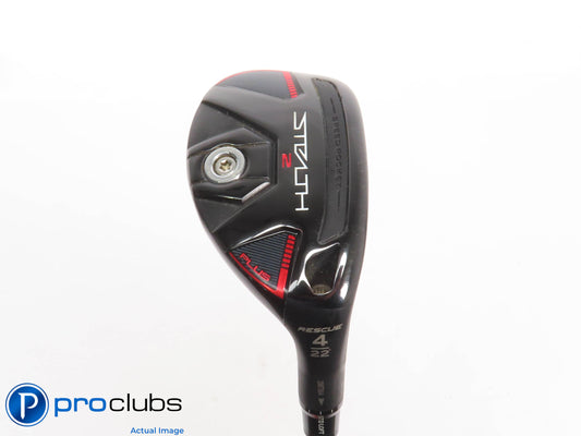 Excellent TaylorMade Stealth2 PLUS Rescue 22* 4 Hybrid - Riptide 80 Stiff 429048