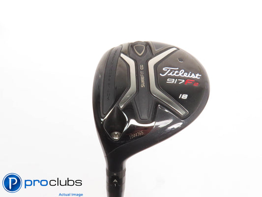 Left Handed Titleist 917 F2 18* 5 Wood - Aldila Rogue Max 75 Stiff Flex 430515