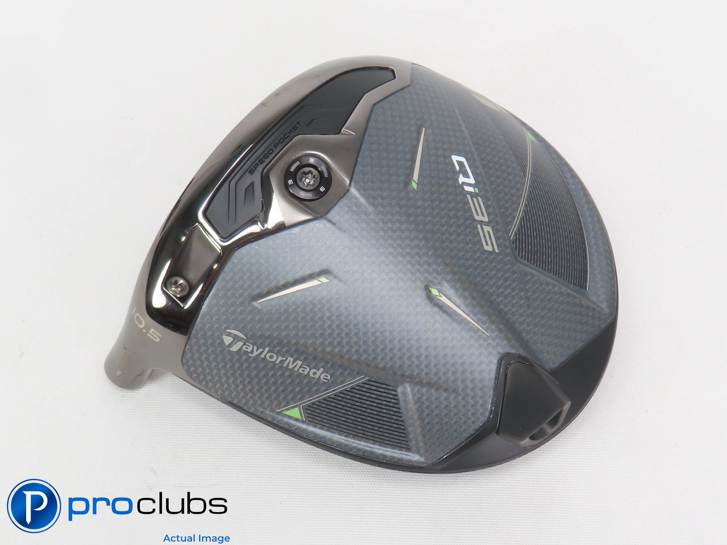 Nice Left Handed TaylorMade Qi35 10.5* Driver HEAD ONLY 474426
