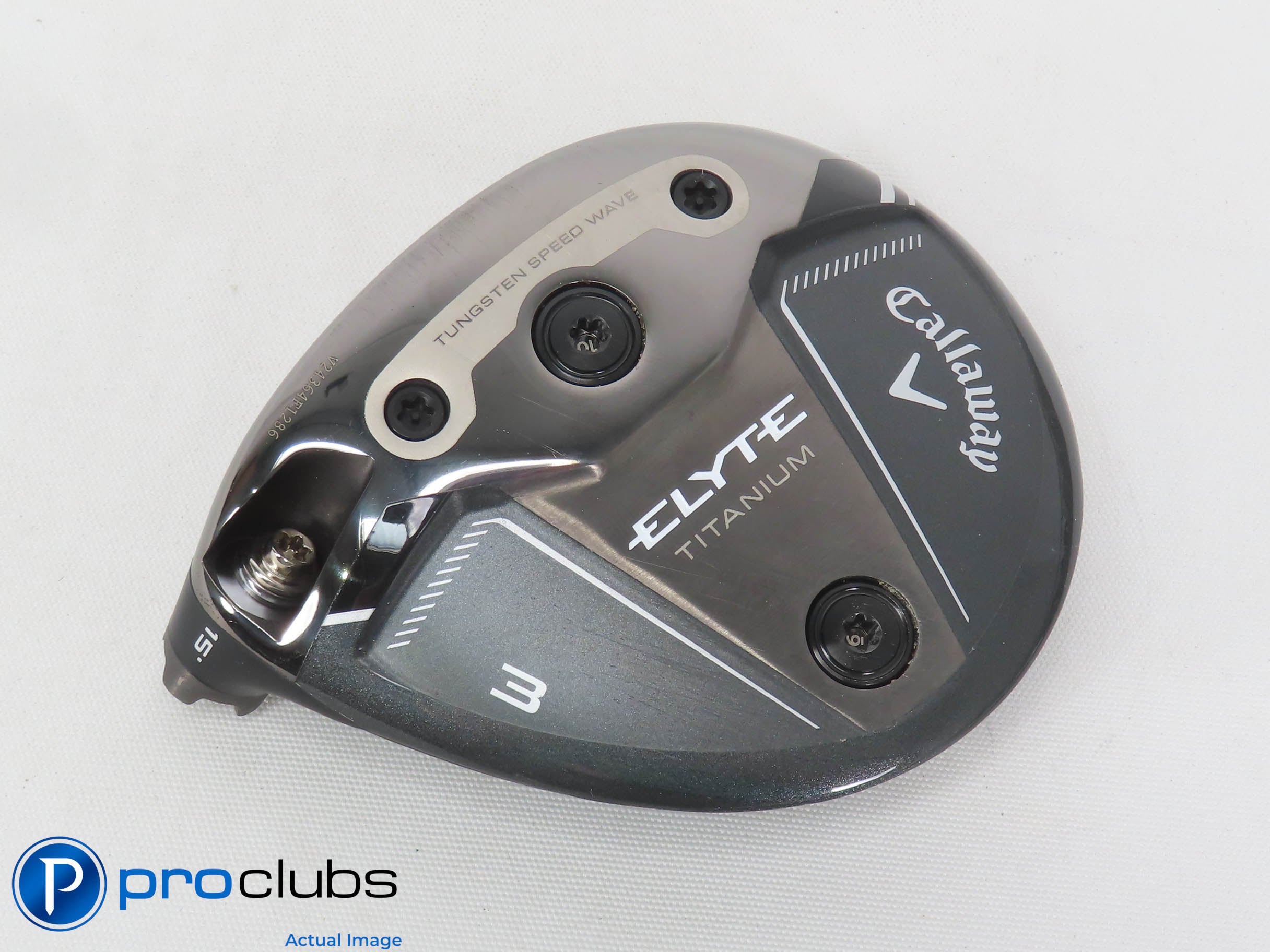 Left Handed Callaway ELYTE Titanium 15* 3 Wood - Head Only - L/H - 472736