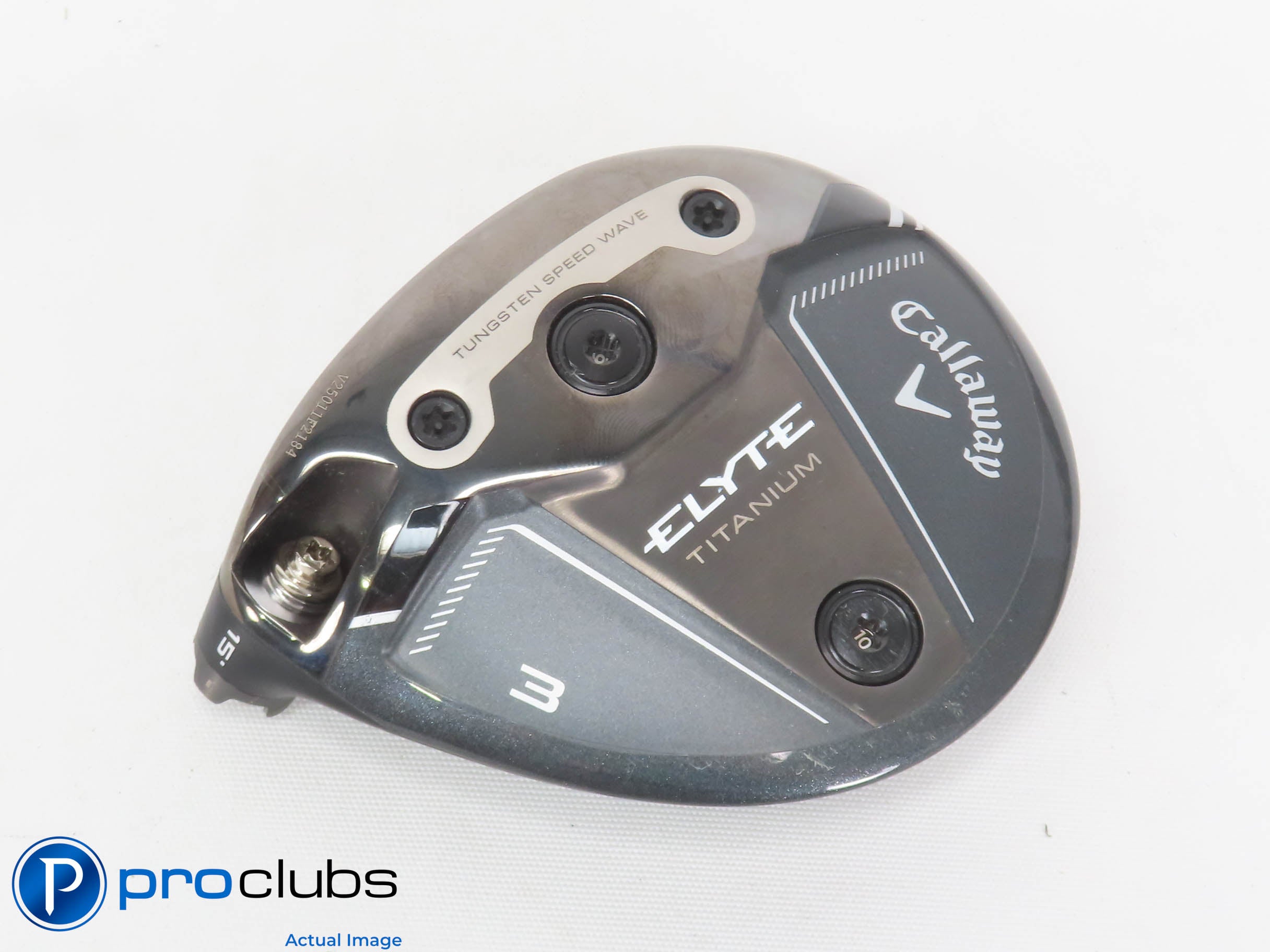Mint! Left Handed Callaway ELYTE Titanium 15* 3 Wood - Head Only - L/H - 474831