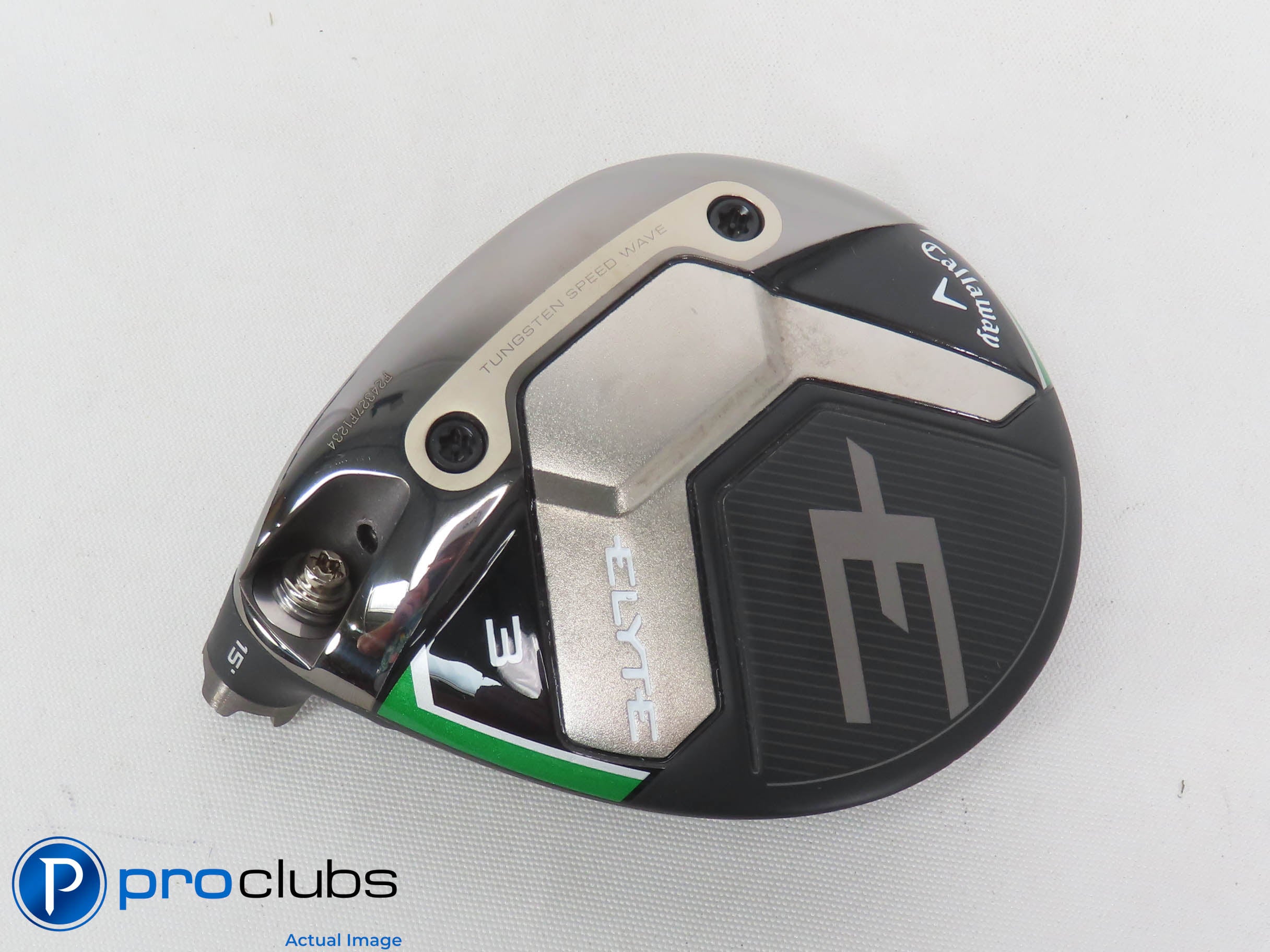 Mint! Left Handed Callaway ELYTE 15* 3 Wood - Head Only - L/H - 473936