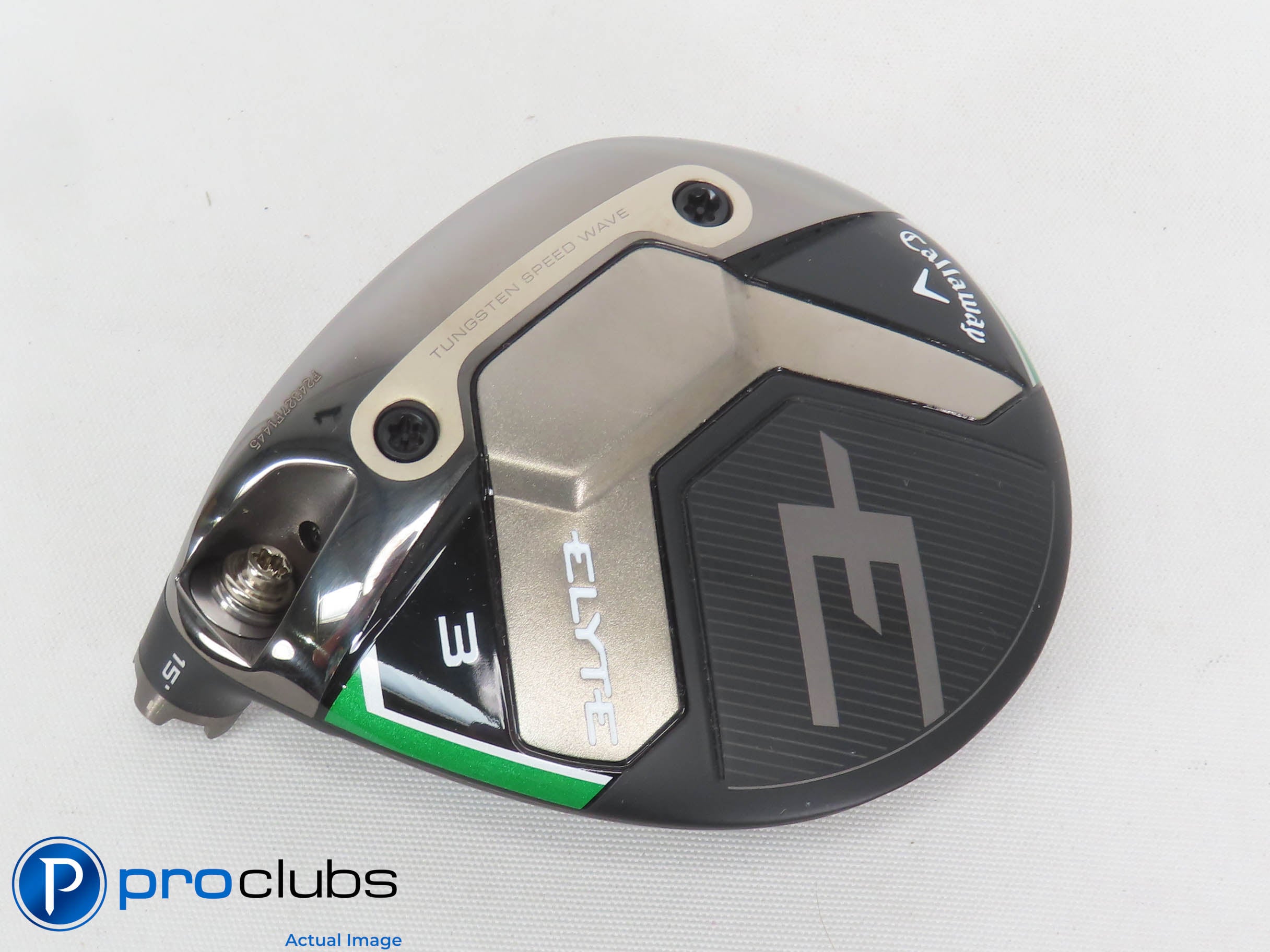 Mint! Left Handed Callaway ELYTE 15* 3 Wood - Head Only - L/H - 474066
