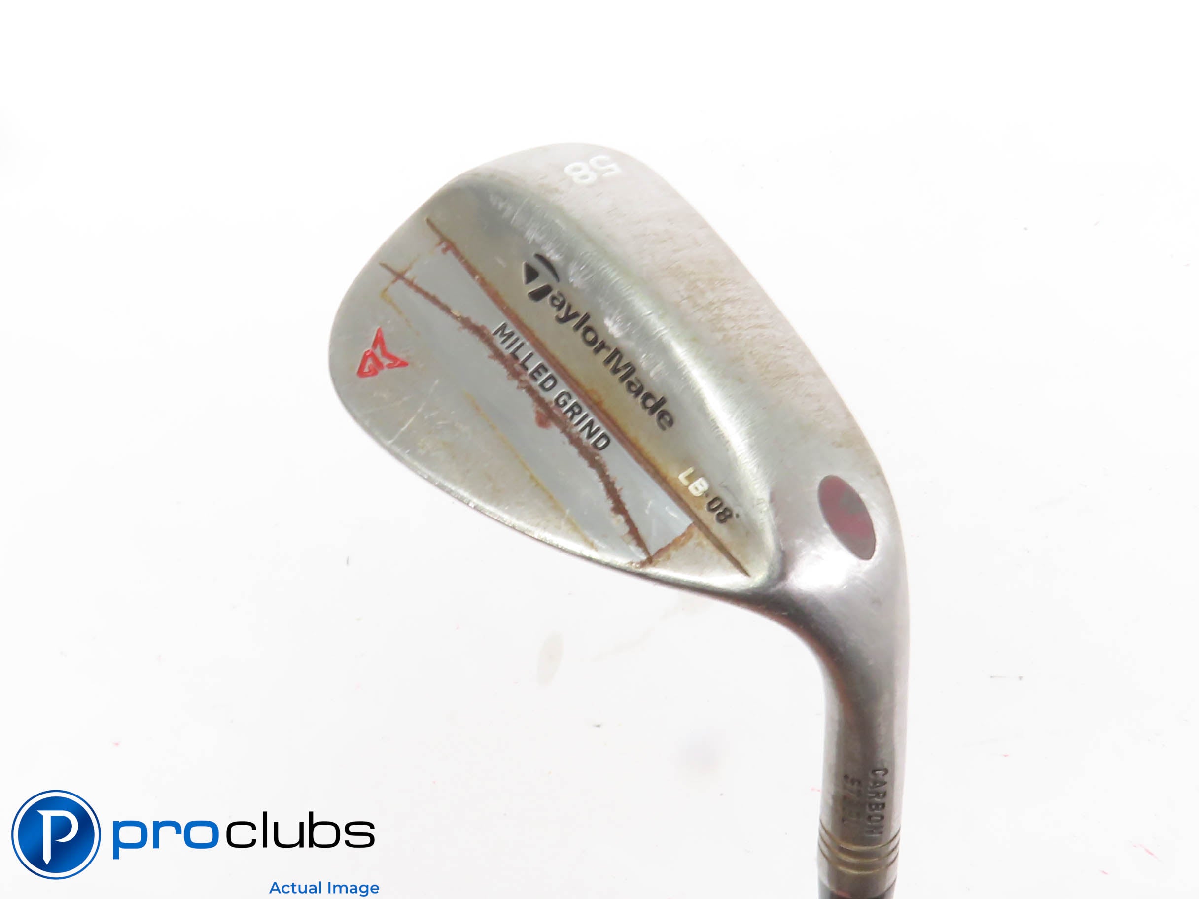TaylorMade Milled Grind RAW 58*(8*) WEDGE LB-Grind - Stiff Flex Steel 434110