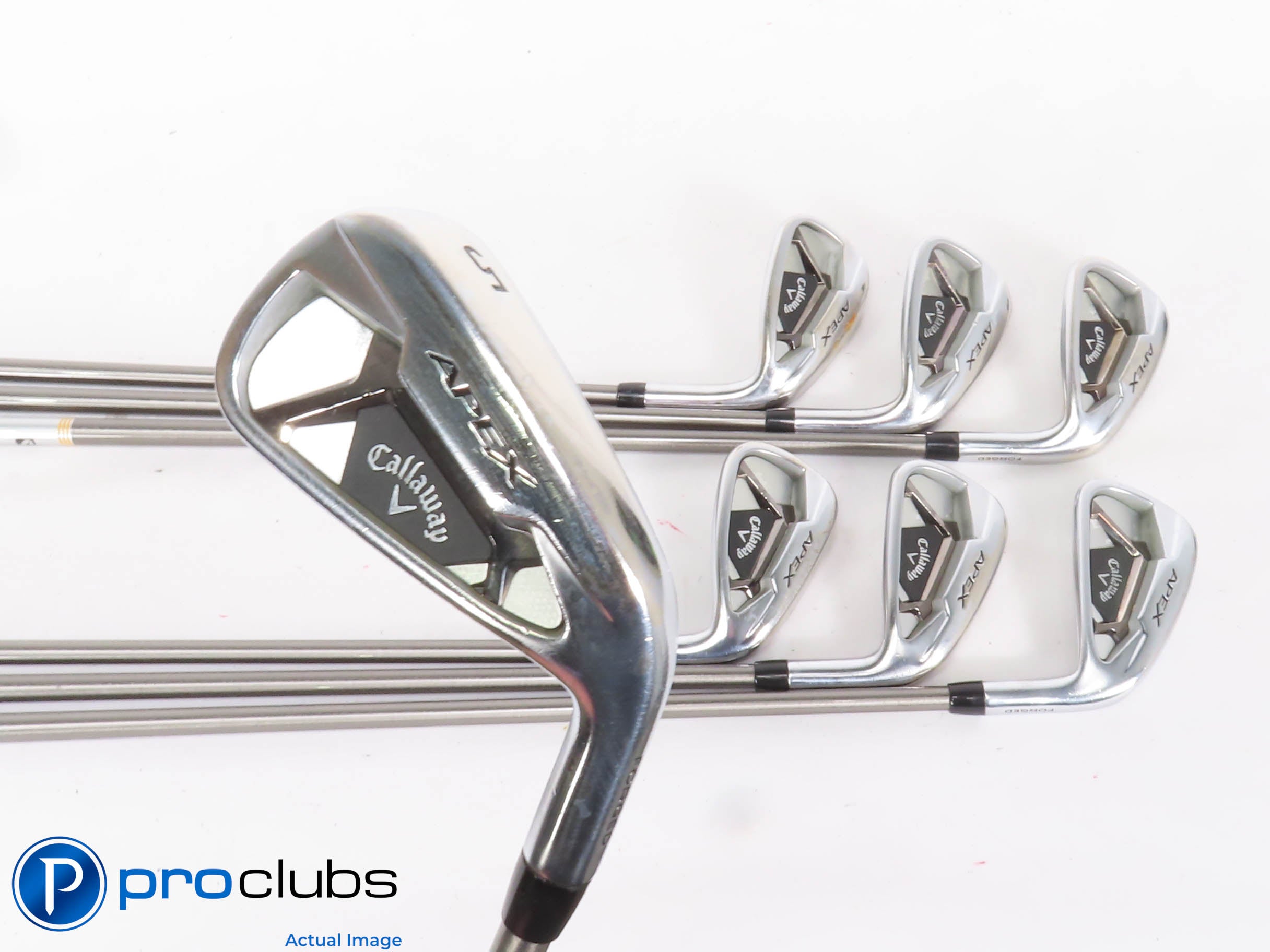 Callaway '21 APEX 5-PW,AW IRON SET - Steelfiber fc80 Stiff Flex Graphite 432774
