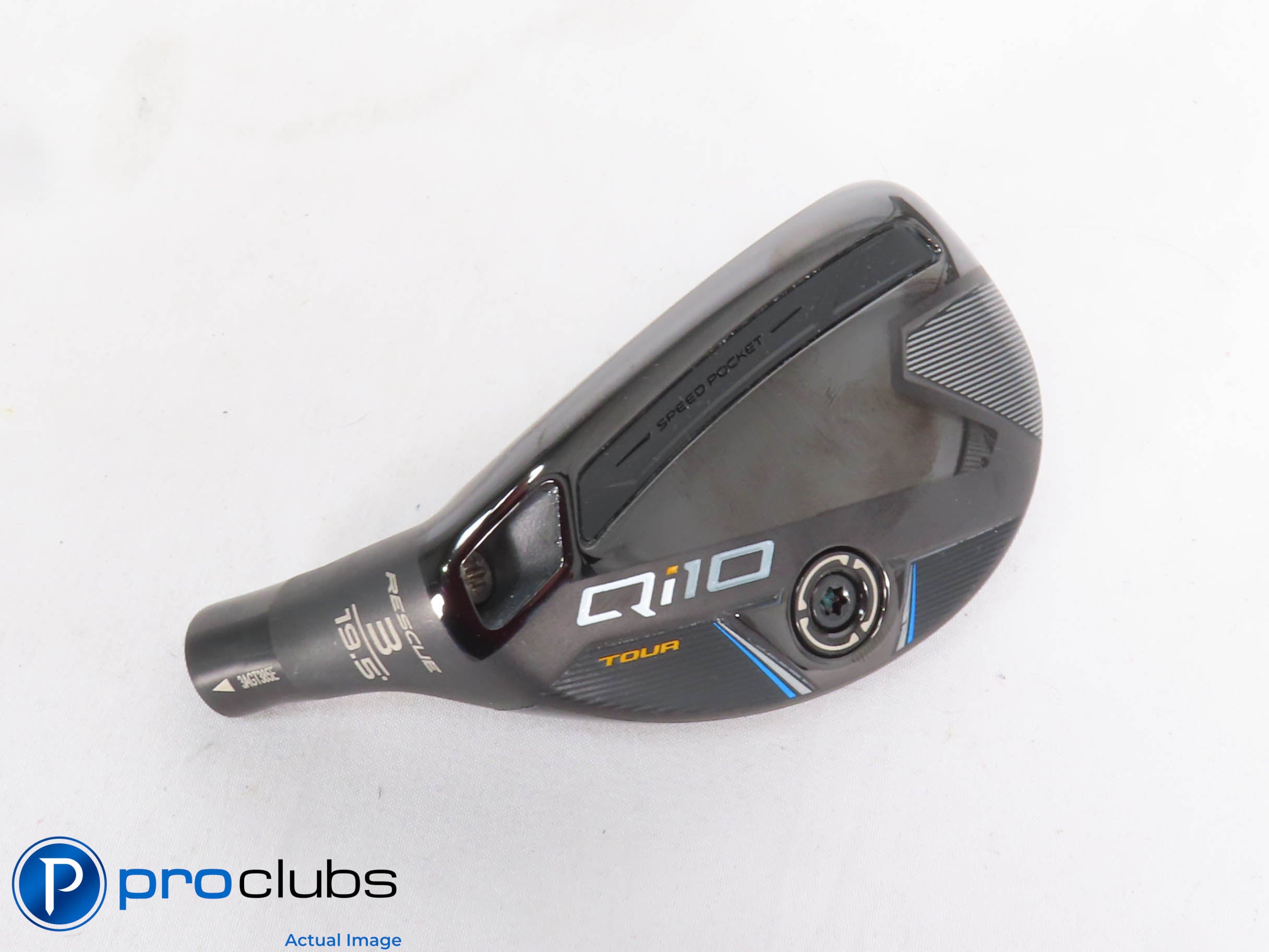 Nice! Left Handed TaylorMade Qi10 Tour Rescue 19.5 3 Hybrid - Head - 432149