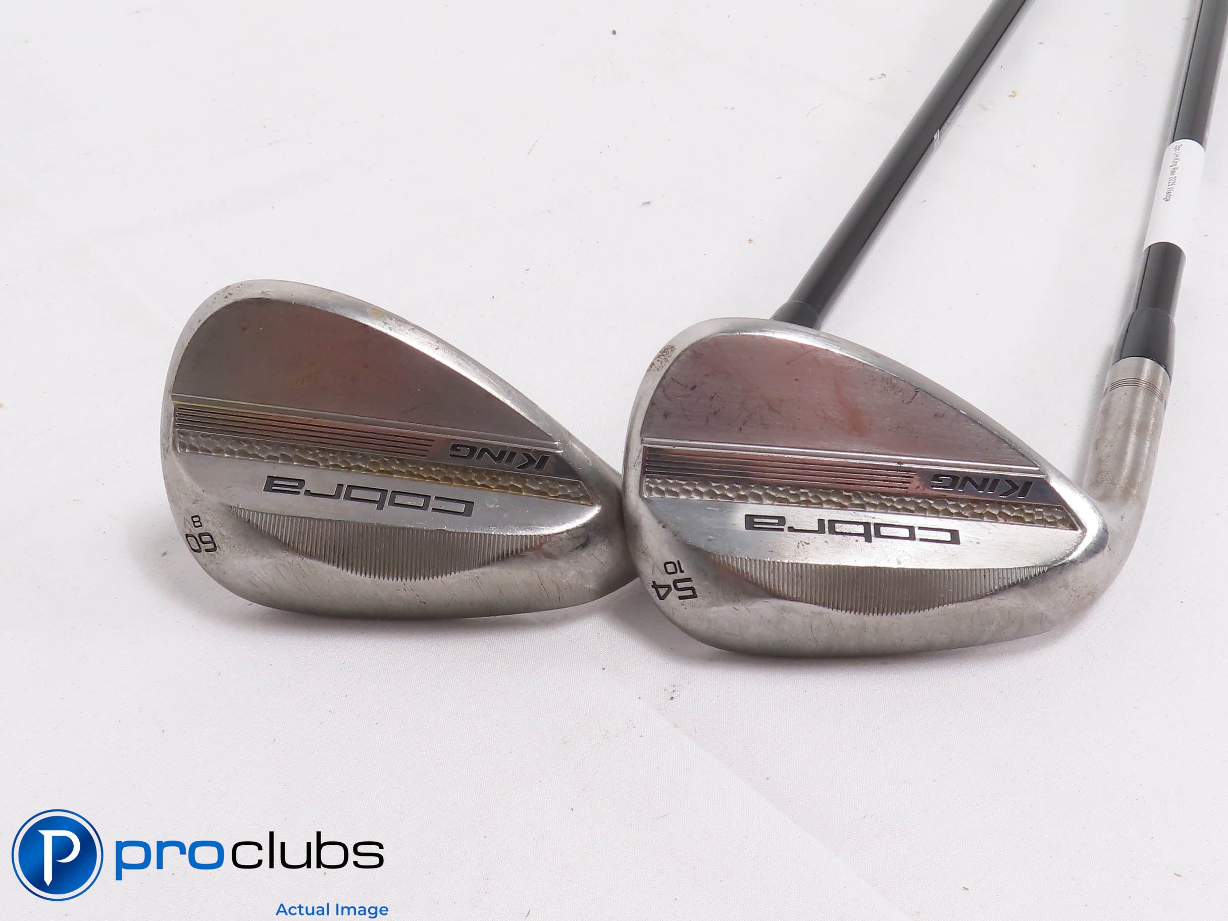 Nice Left Handed Cobra '25 KING RAW 54*,60* WEDGE SET - MMT 125 TX-Flex Graphite