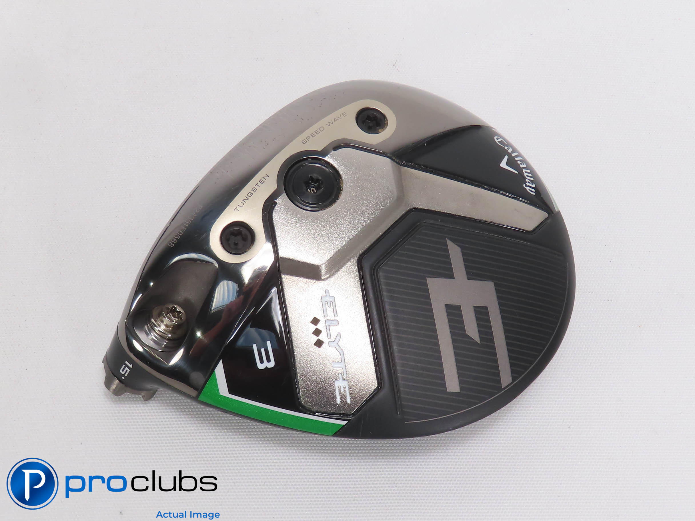 Nice! Left Handed Callaway ELYTE Triple Diamond 15* 3 Wood - Head Only - 474879