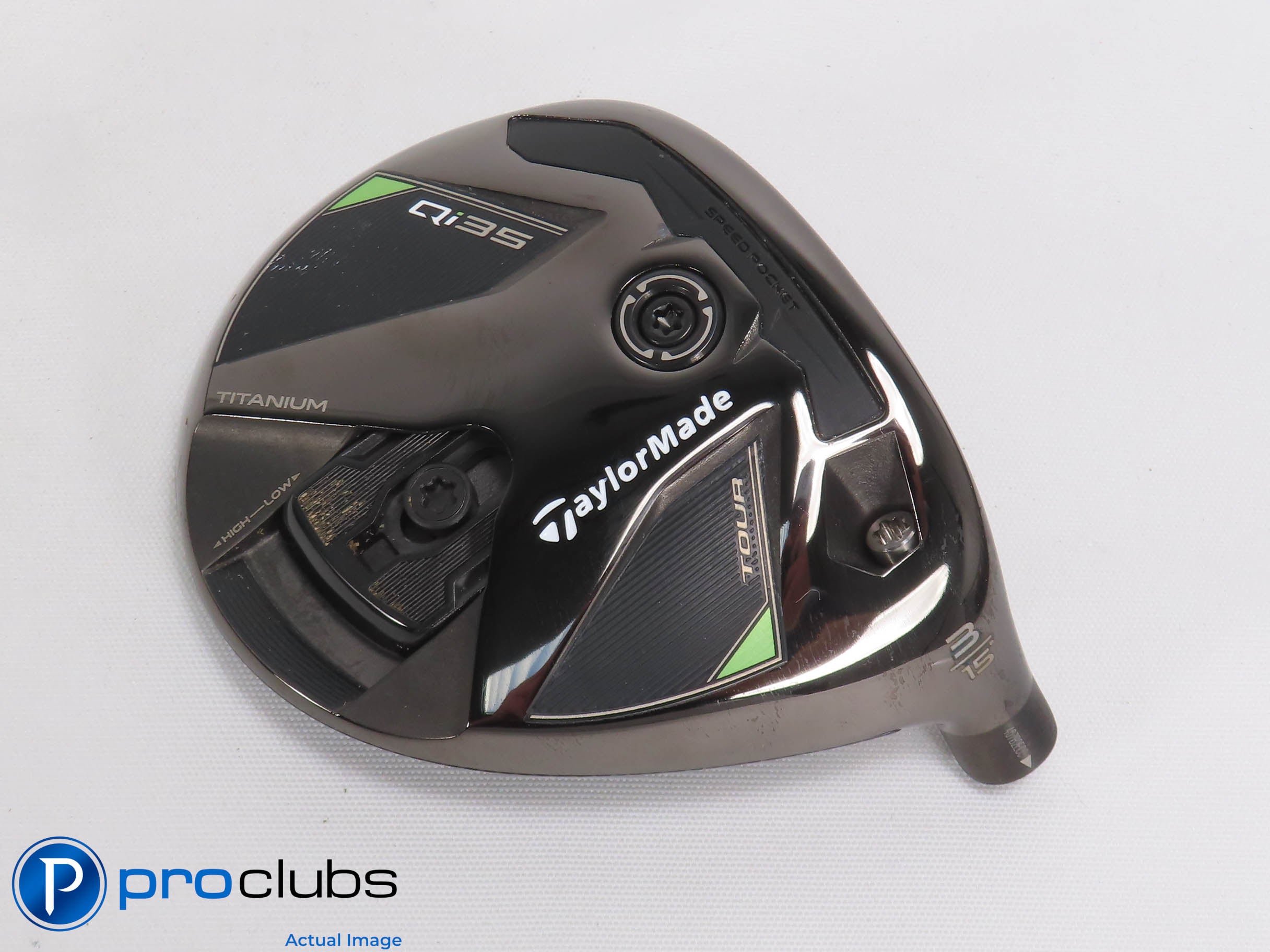 Excellent! TaylorMade Qi35 Tour 15* 3 Wood - Head Only - 474855