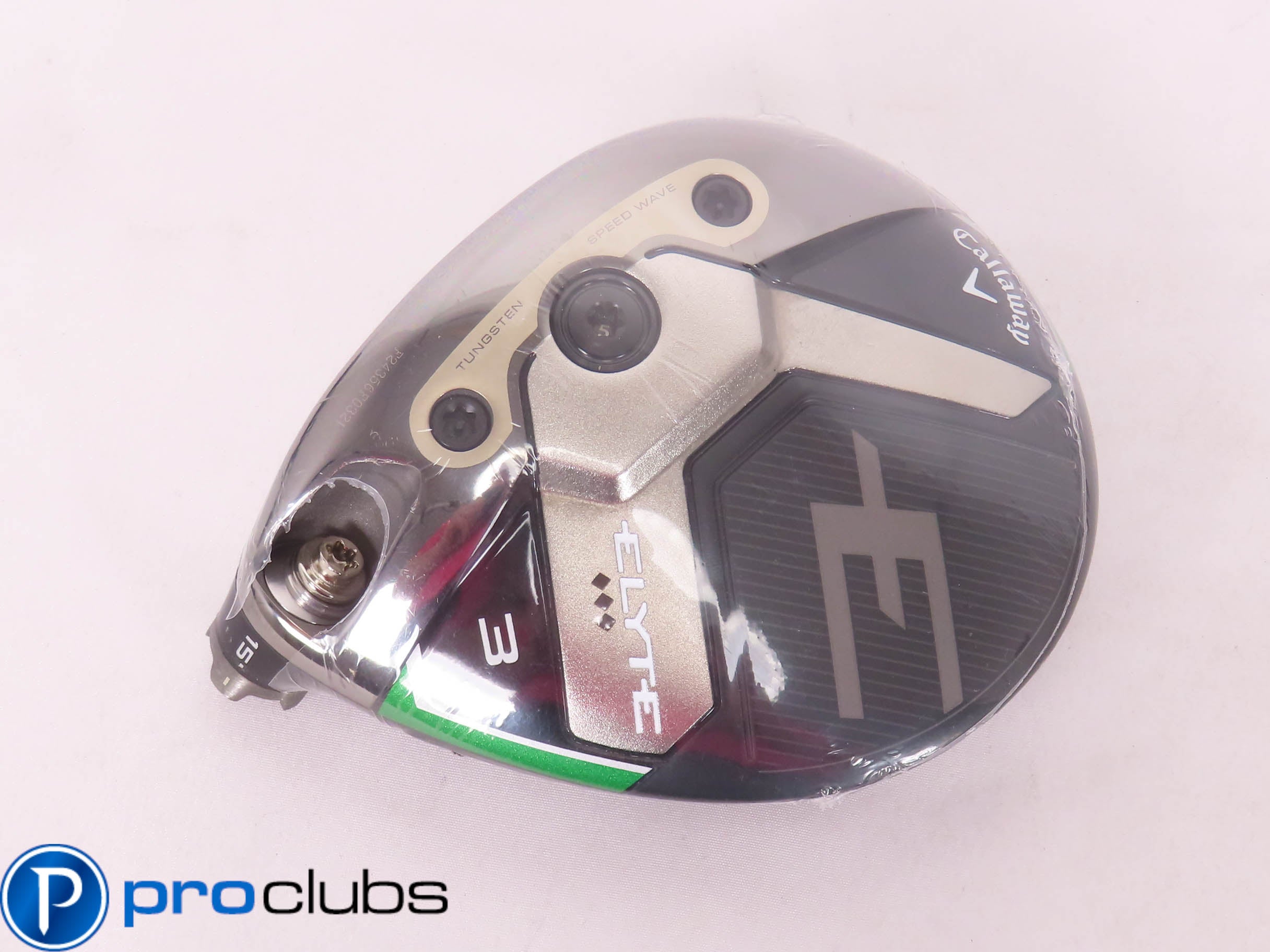 New! Left Handed Callaway ELYTE Triple Diamond 15* 3 Wood - Head Only - 474268