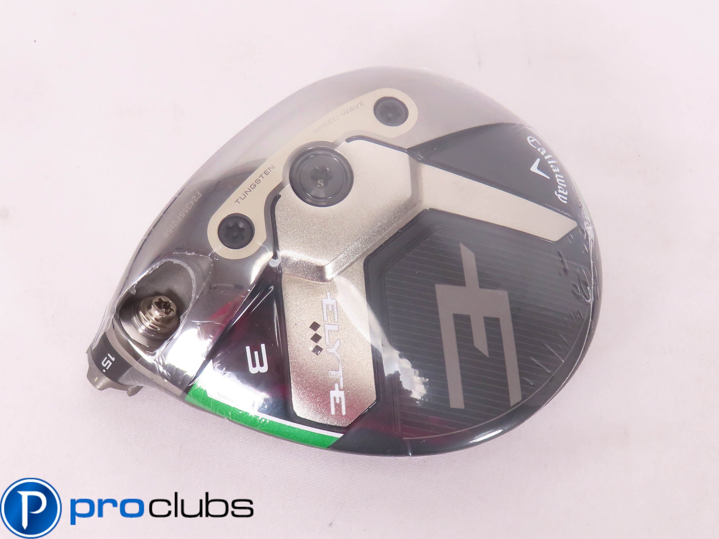 New! Left Handed Callaway ELYTE Triple Diamond 15* 3 Wood - Head Only - 473803