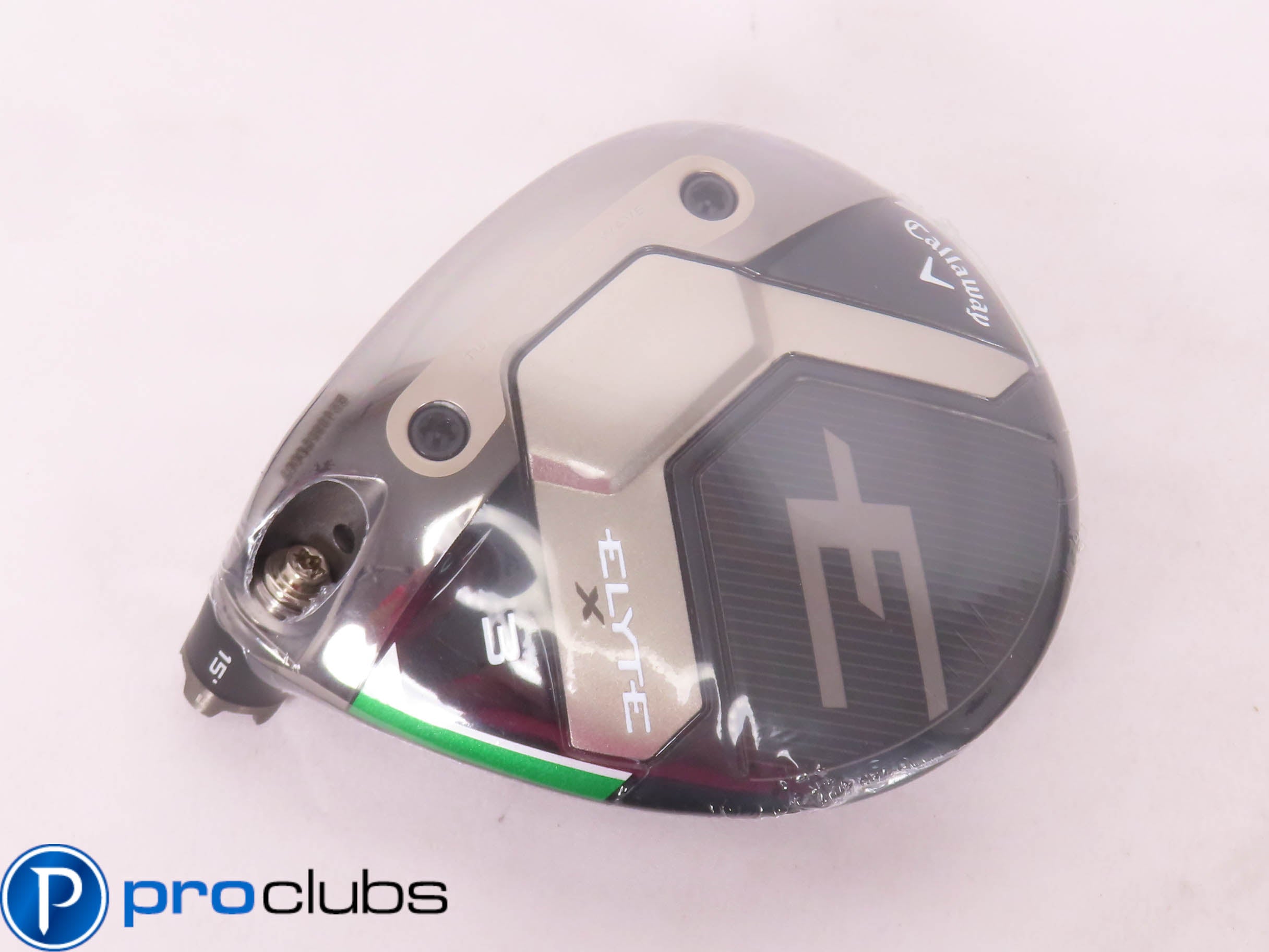 New! Left Handed Callaway ELYTE X 15* 3 Wood - Head Only - 474267