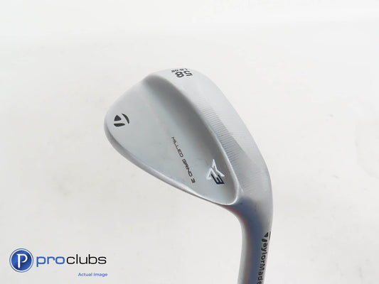 Nice TaylorMade Milled Grind 3 Chrome LB 58*(8*) Wedge - S200 Stiff Flex 366639