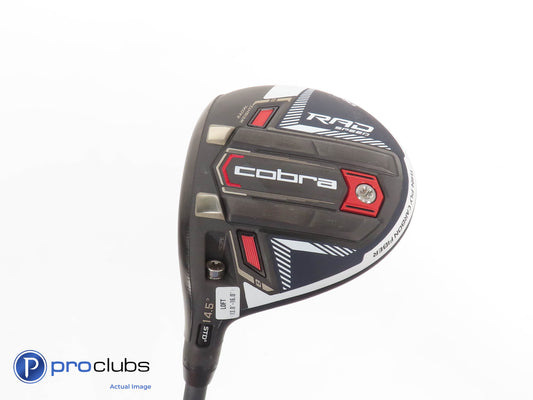 Nice Left Handed Cobra RAD Speed 14.5* 3 WOOD Peacoat - HZRDUS Stiff Flex 375944