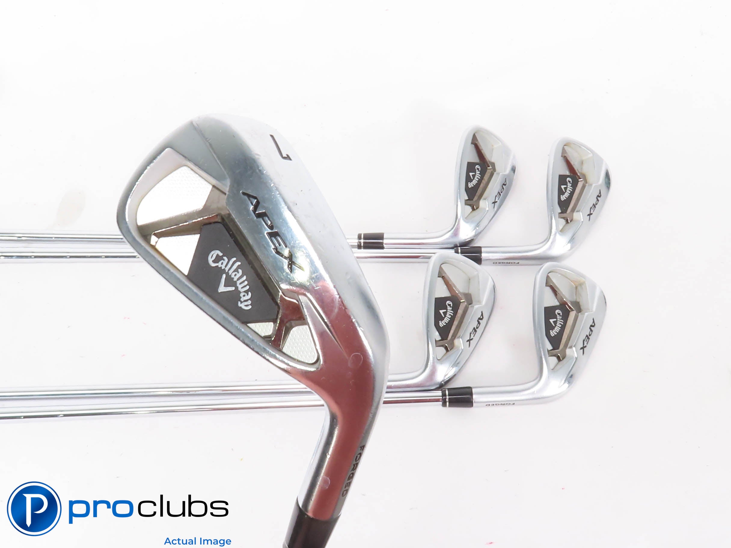 CALLAWAY '2021 APEX IRONS 7-PW,AW Steel Elevate 95 Regular Flex #435772