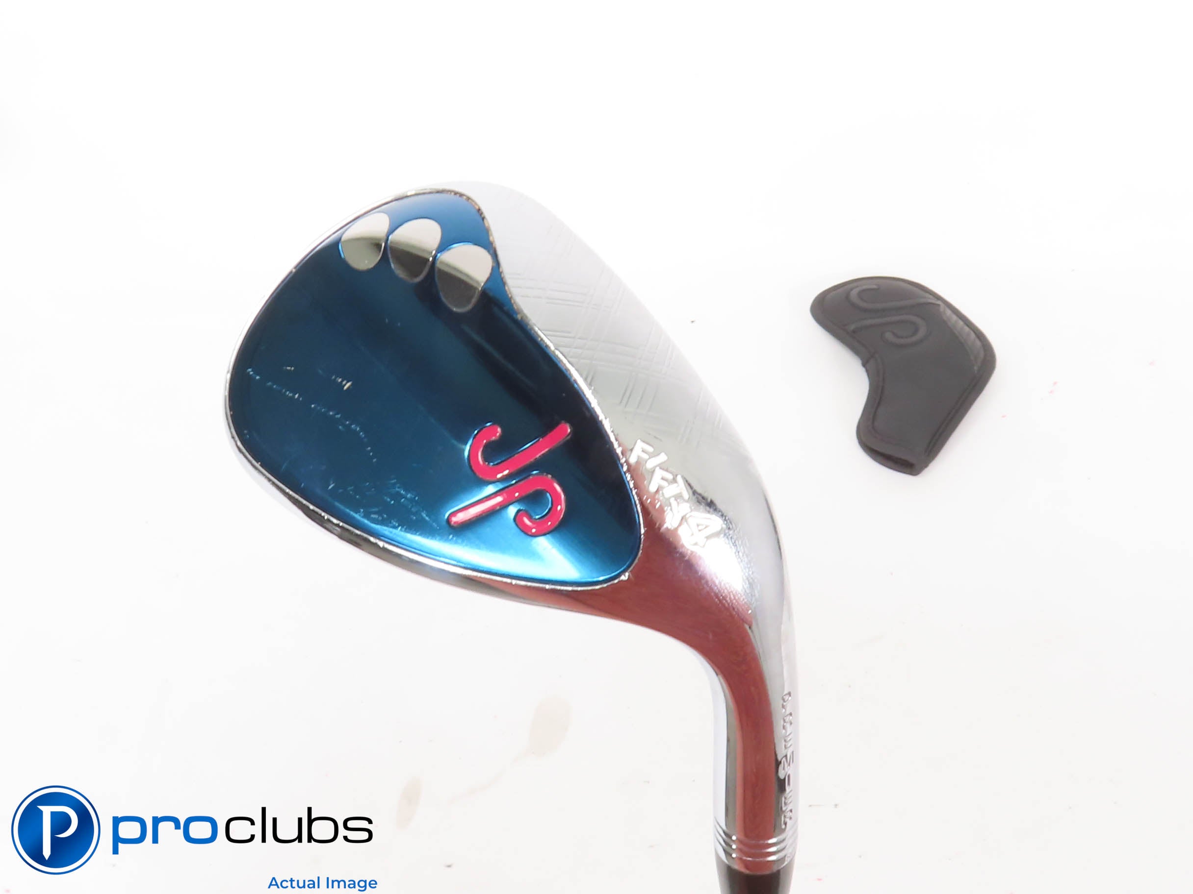 Nice! James Patrick Premier Chrome Blue Polished 54* Wedge w/ HC - Stiff 437465