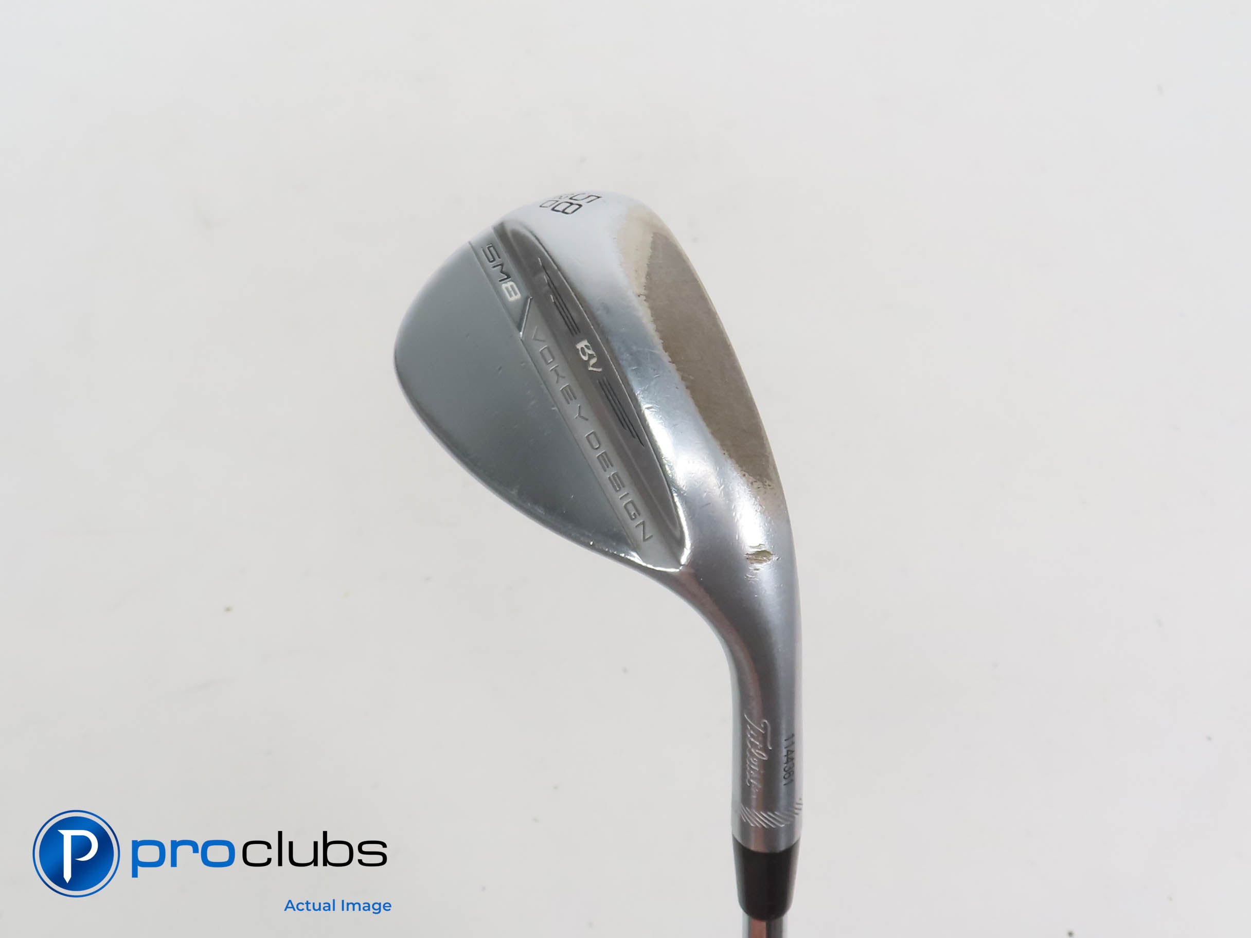 Titleist Vokey SM8 58° (12°) Wedge D-Grind Chrome - Vokey Wedge Flex #340846