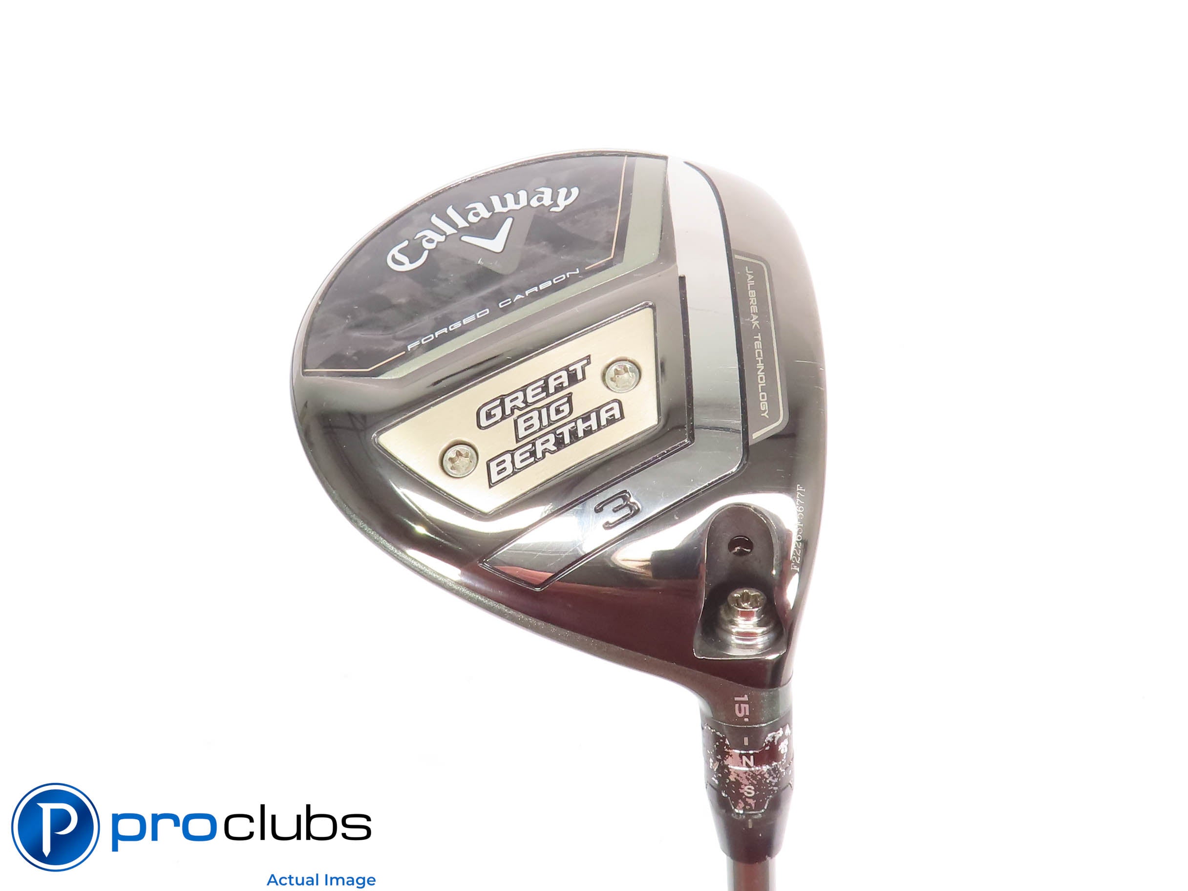 Callaway 2023 GREAT BIG BERTHA 15* 3 Wood - Helium 5F3 Regular Flex - 438446