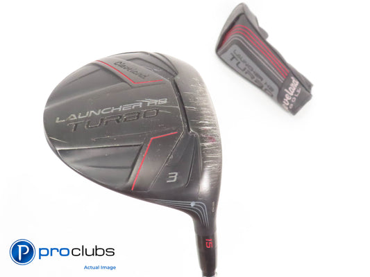 Cleveland Launcher HB Turbo 15* 3 Wood w/Cover- Miyazaki 5A Senior Flex 346446