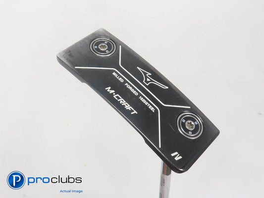 Nice Mizuno M-CRAFT IV Milled Black 34" PUTTER - BGT Stability Tour Shaft 390630