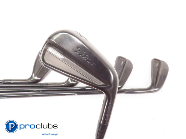Titleist Limited Edition Black T150 IRONS 6-PW Graphite MMT 105 Stiff
