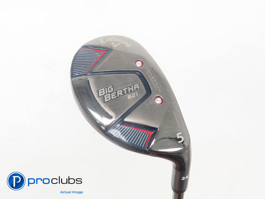 Callaway Big Bertha B21 24* 5 Hybrid - UST Recoil ESX 480 F2 Senior Flex 396402