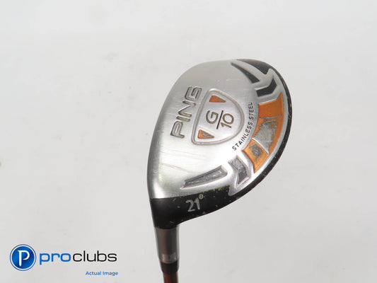 Left Handed PING G10 21* 4 Hybrid - PING TFC 129H Stiff Flex - 396458