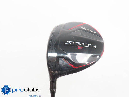 New! Left Handed TaylorMade Stealth2 15* 3 Wood - Ventus TR 5-R Regular - 397018