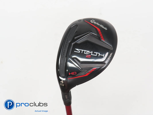 Left Handed TaylorMade Stealth2 HD 23* 4 Hybrid - Speeder NX Red Regular 396873