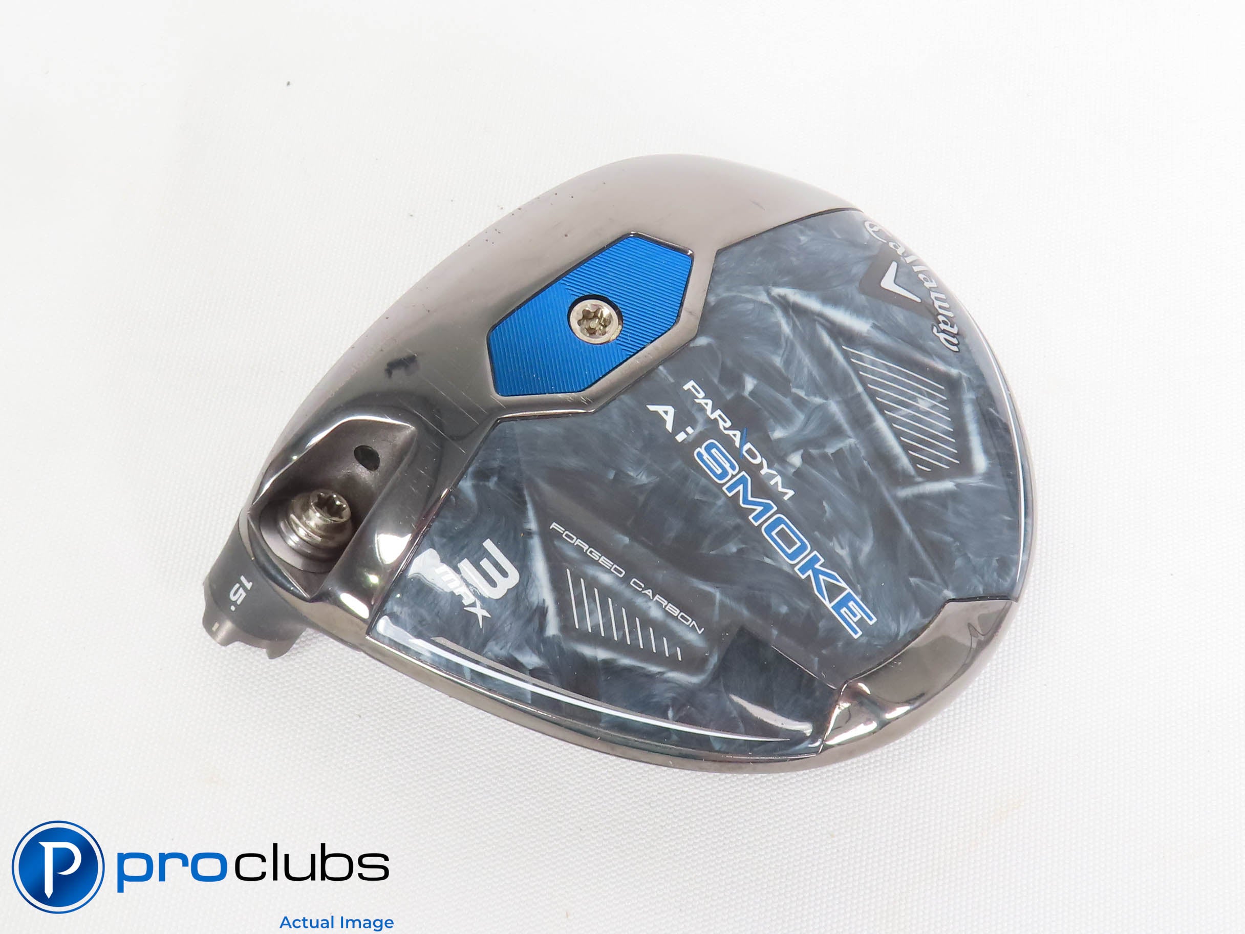 Excellent! Left Handed Callaway Ai Smoke MAX D 15* 3 Wood HEAD ONLY 440362