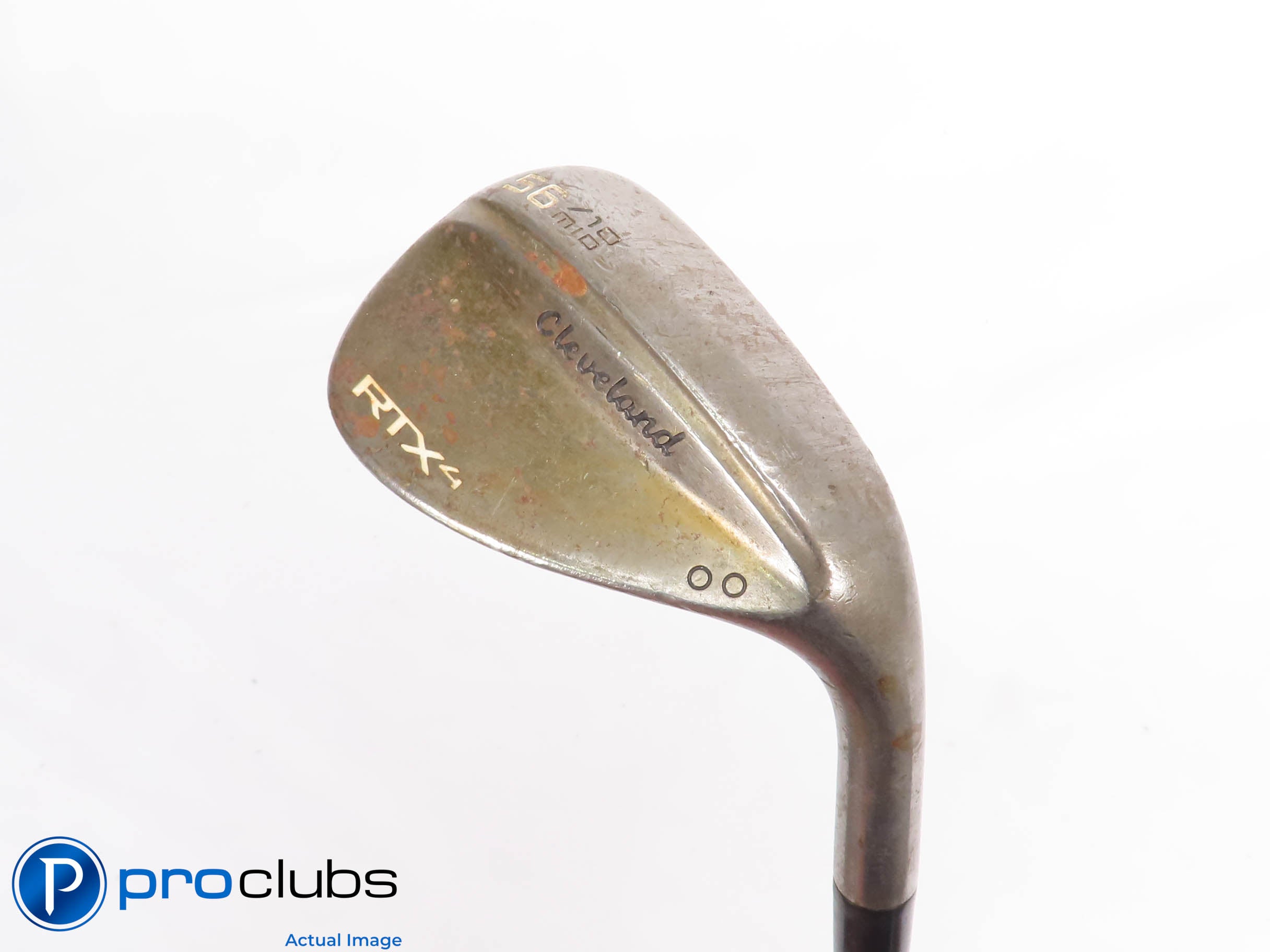 Cleveland RTX4 RAW 56*(10*) WEDGE MID-Grind - DG TI S400 Stiff Flex Steel 437312