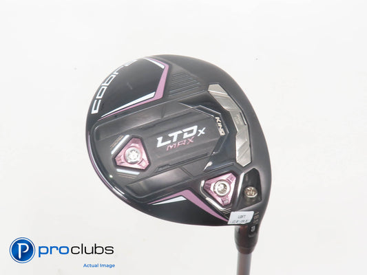 Ladies Cobra KING LTDx MAX 18.5* 3 WOOD Blk/Pink - Aldila 55 Ladies Flex 393665