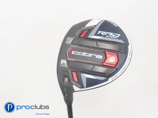 Left Handed Cobra RAD Speed 14.5* 3 WOOD Peacoat - HZRDUS 80g Stiff Flex 393606