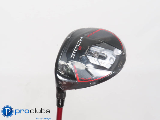 New! Left Hand TaylorMade Stealth2 PLUS Titanium 15* 3 Wood - Regular - 399226