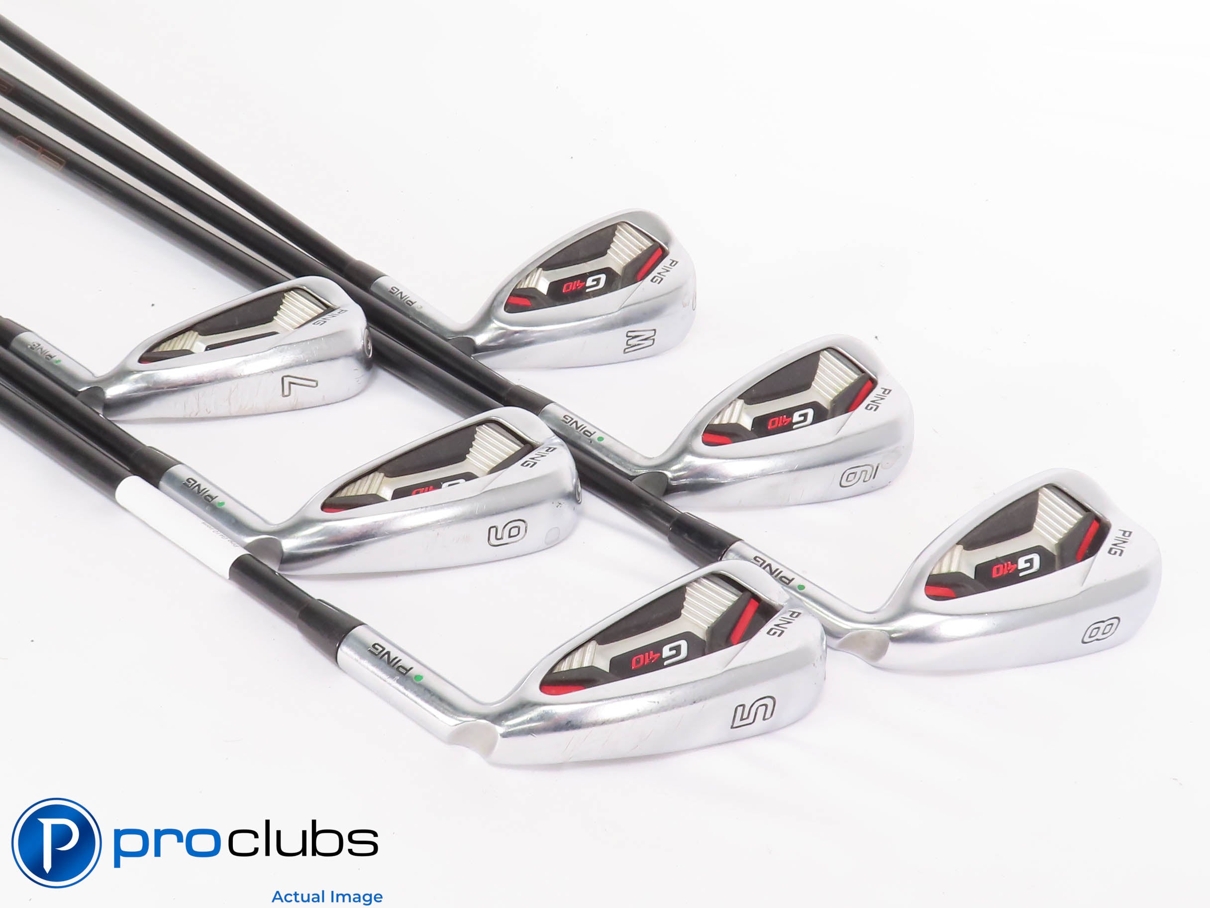 Ping G410 5-PW IRON SET Green Dot - Alta CB Regular Flex