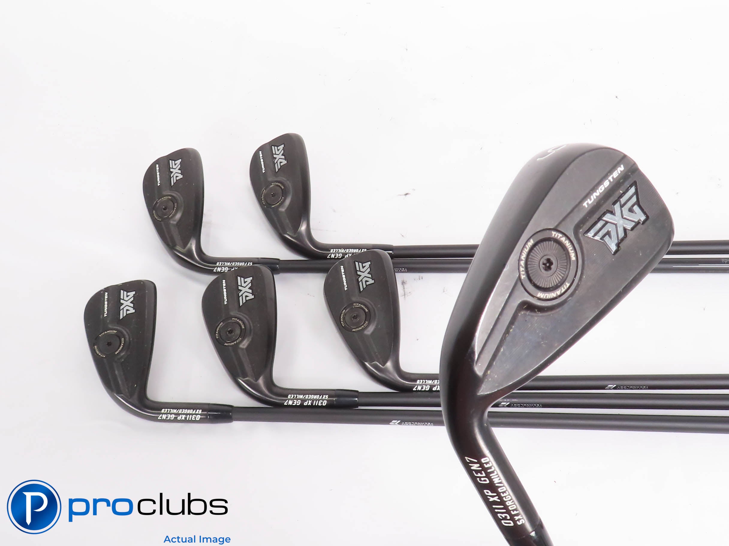Nice Left Handed PXG 0311XP Gen7 Black 6-PW,GW IRON SET -MMT80 Stiff Flex 439239