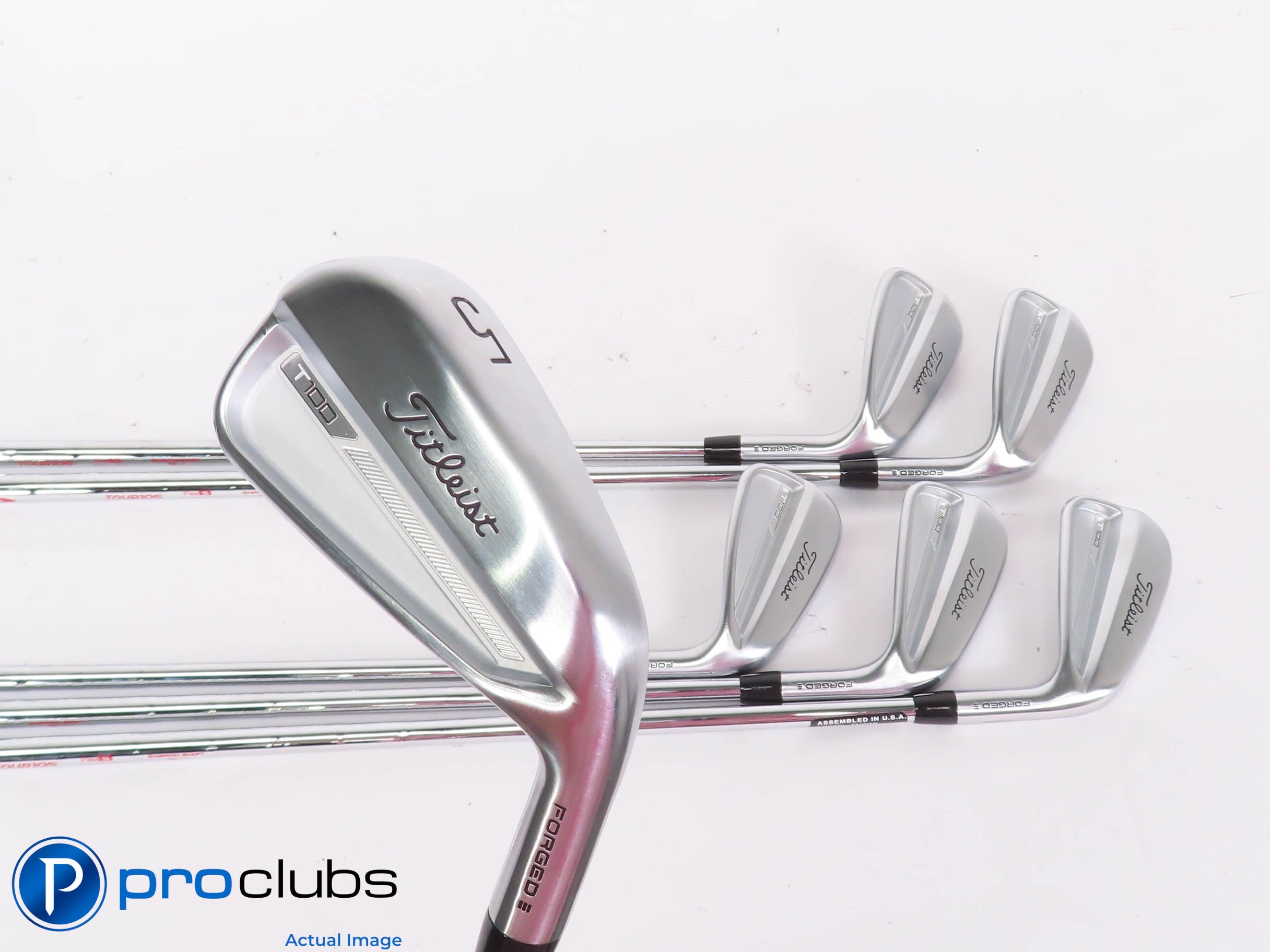 Nice Titleist '23 T100 5-PW IRON SET - Modus 105 Stiff Flex Steel -1/2" 444450