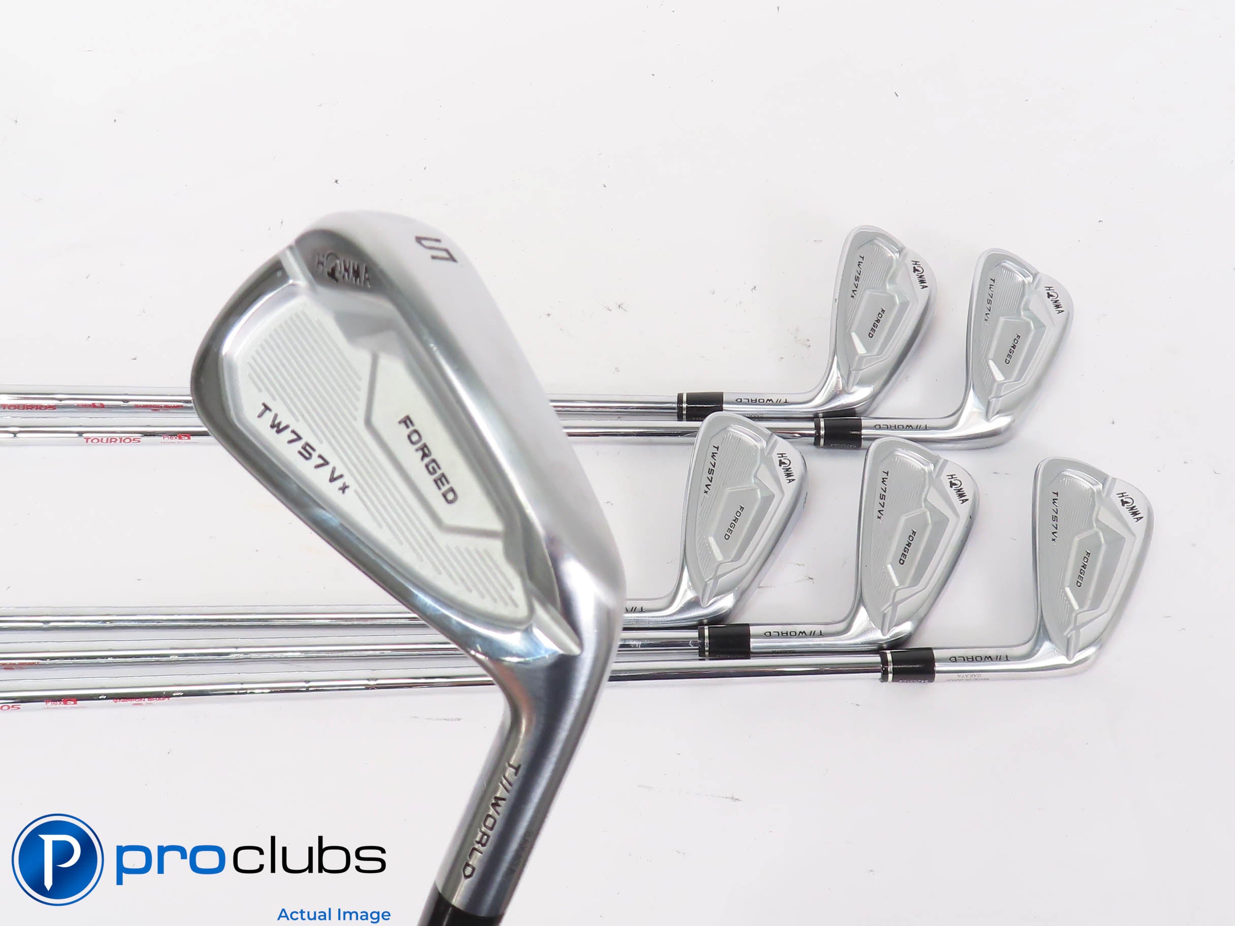 Nice HONMA TW757Vx Forged 5-PW IRON SET - Modus Tour 105 Stiff Flex Steel 432529