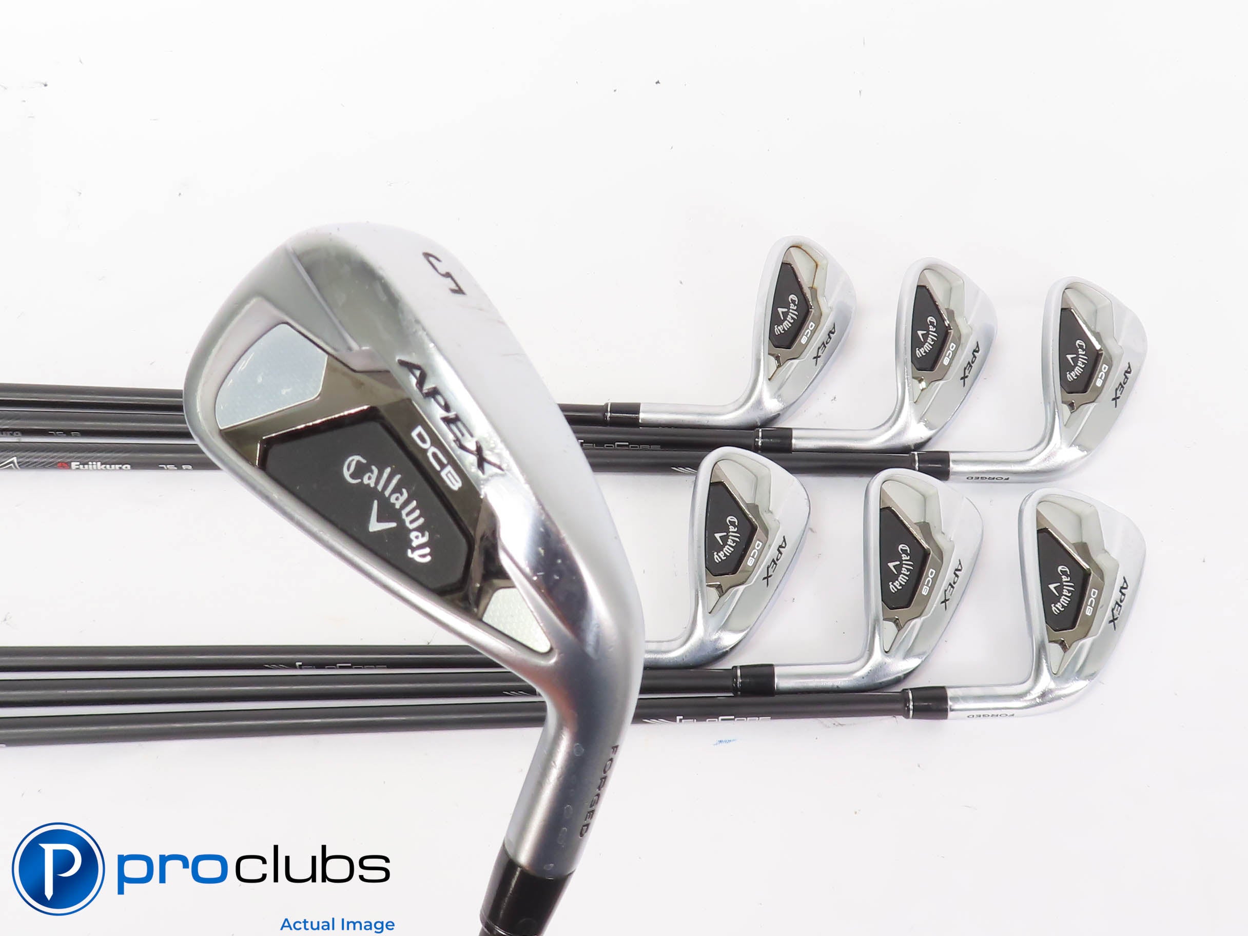 Callaway '21 APEX DCB 5-PW,AW IRON SET - AXIOM 75 Regular Flex Graph +1" 443807