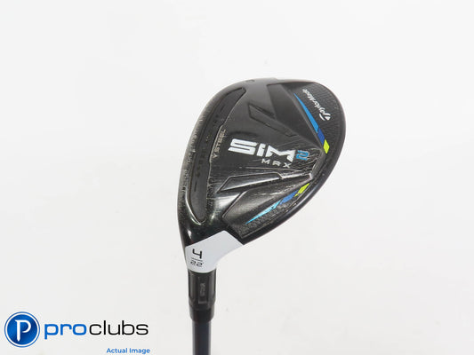 Left Handed TaylorMade SIM2 MAX 22* 4 Hybrid - Ventus Blue 5-A Senior - 400843