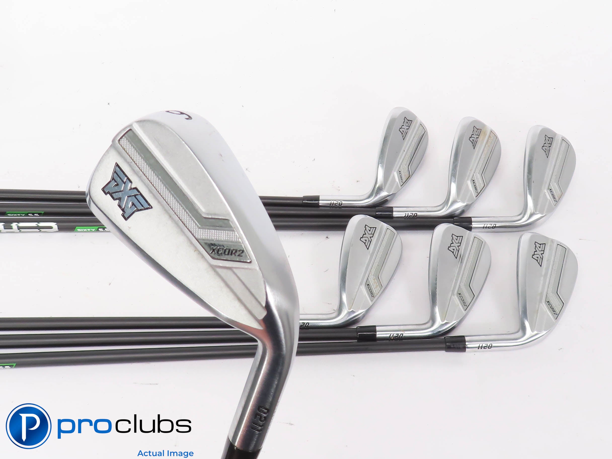 Nice PXG 0211 XCOR2 6-PW,GW,SW IRON SET - Cypher 60 Regular Flex Graphite 443164