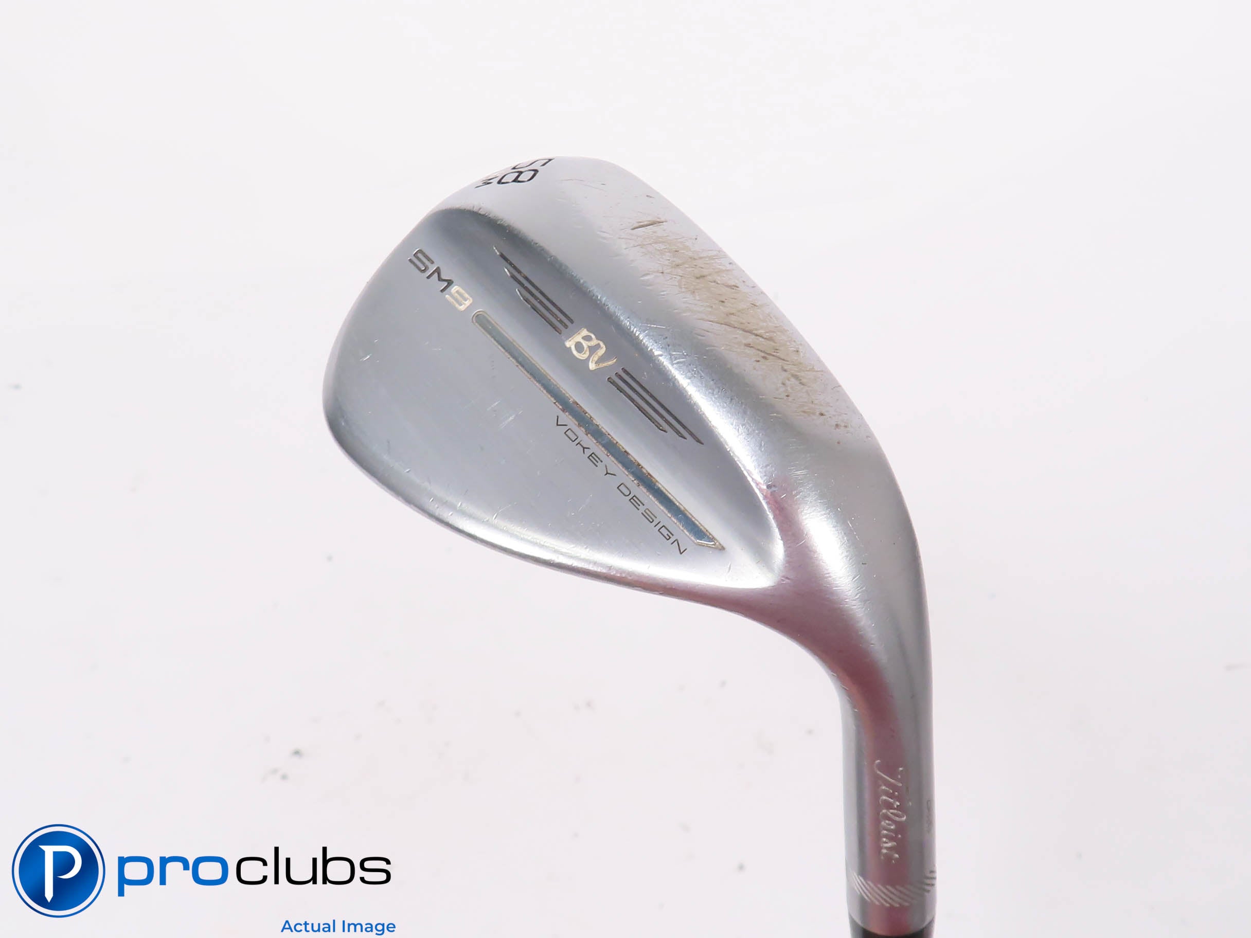 Titleist Vokey SM9 Chrome 58*(8*) WEDGE M-Grind - Vokey Wedge Flex Steel 443881