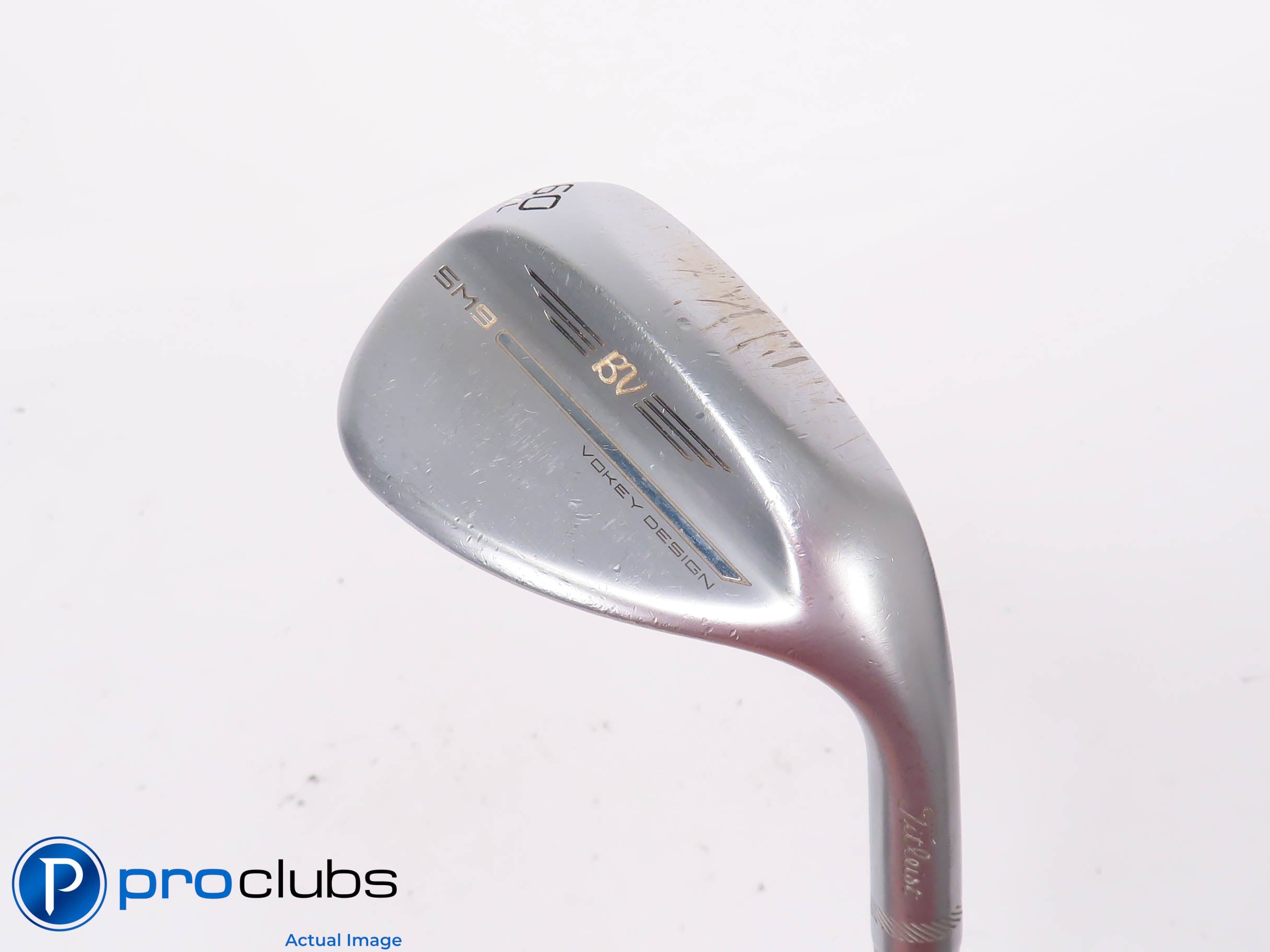 Titleist Vokey SM9 Chrome 60*(4*) WEDGE L-Grind - Vokey Wedge Flex Steel 443875