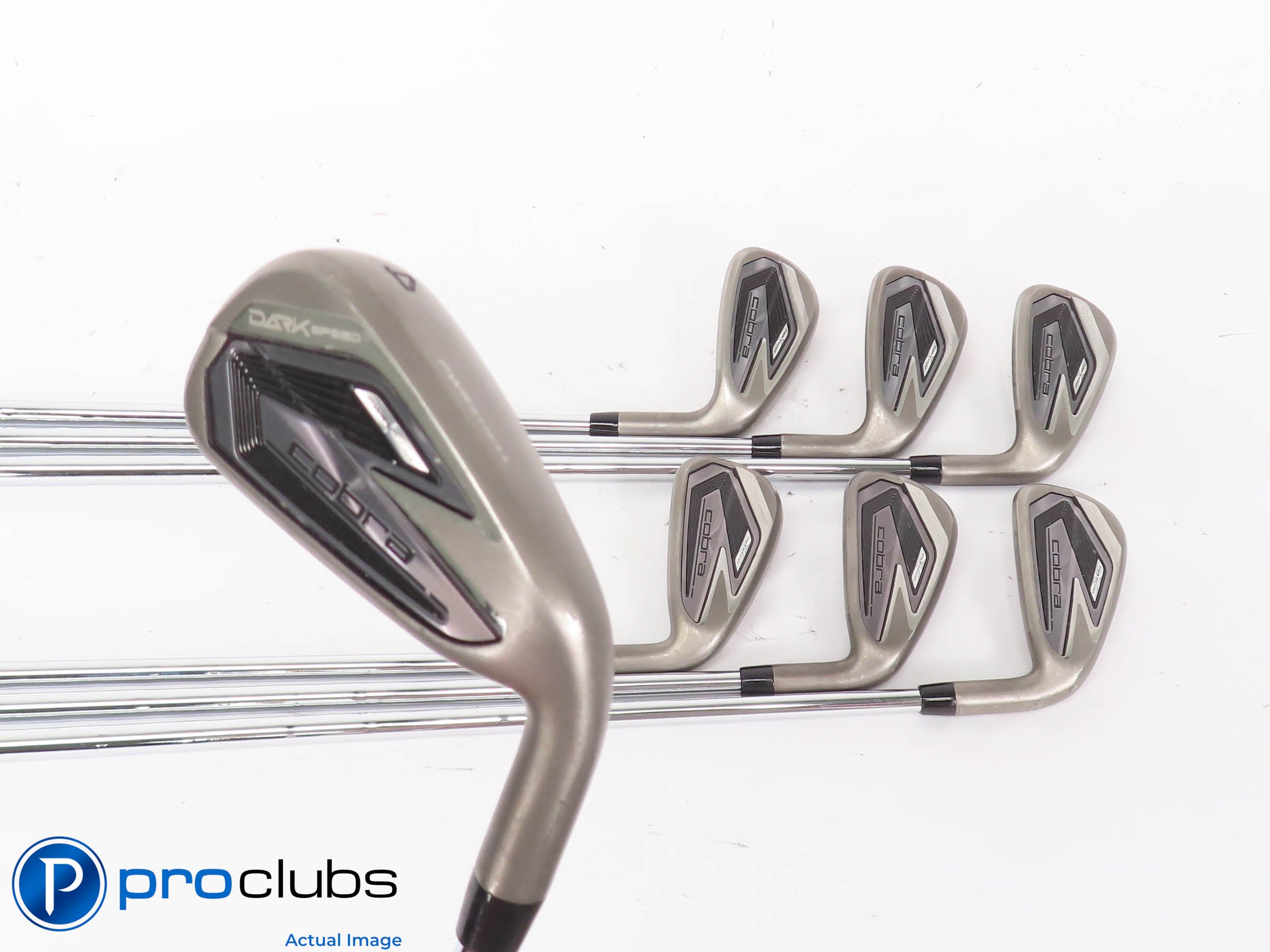 Nice Cobra DARKSPEED 4-PW IRON SET -KBS $Taper 120 Stiff Flex Steel +1/2" 443114