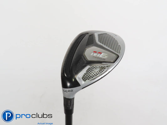 Left Handed TaylorMade M6 22* 4 Hybrid - Fujikura Atmos Red 7S Stiff Flex 401003