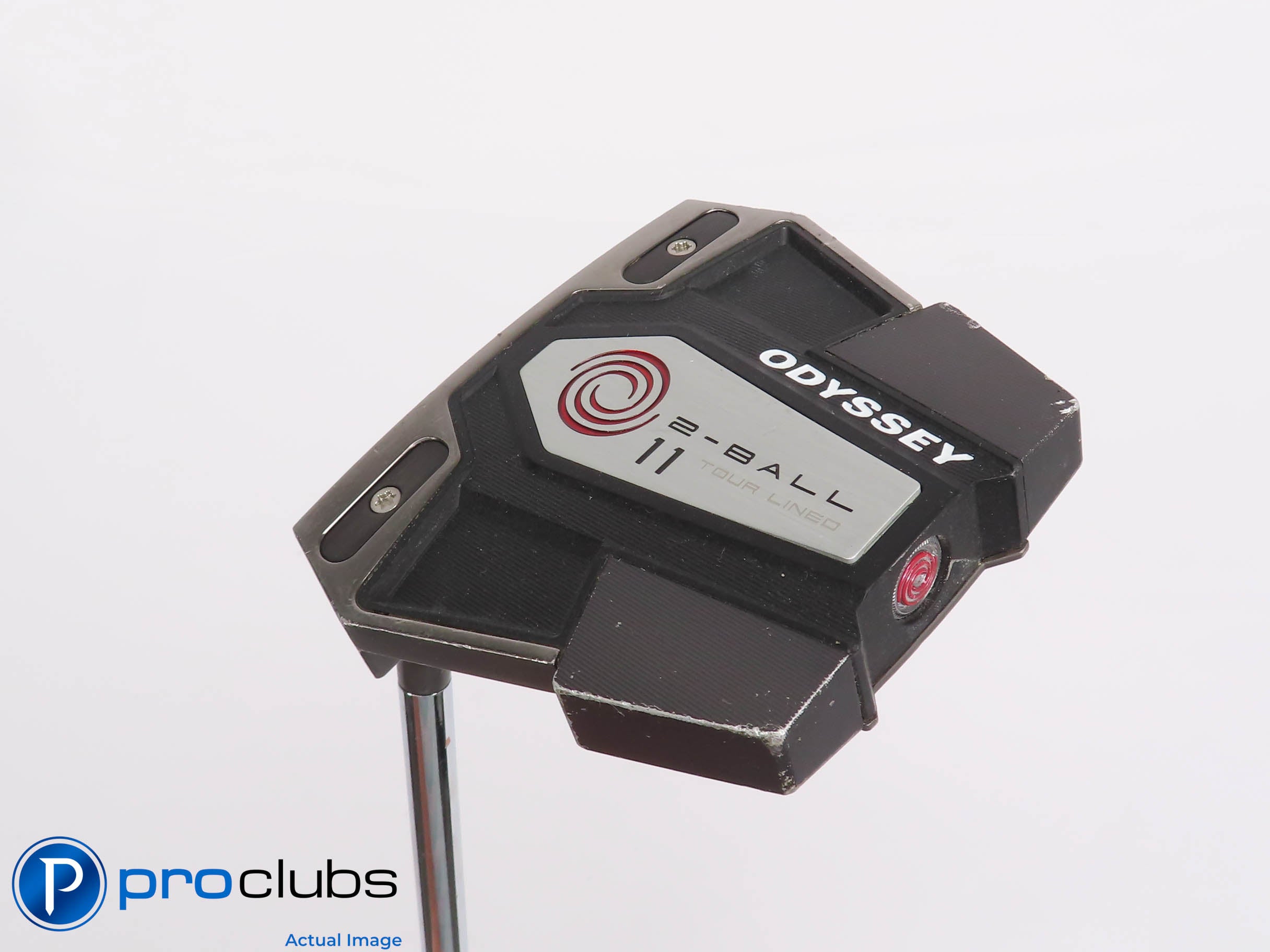 Left Handed Odyssey ELEVEN 2-Ball Tour Lined 33.5" Putter w/ Stroke Lab #443519