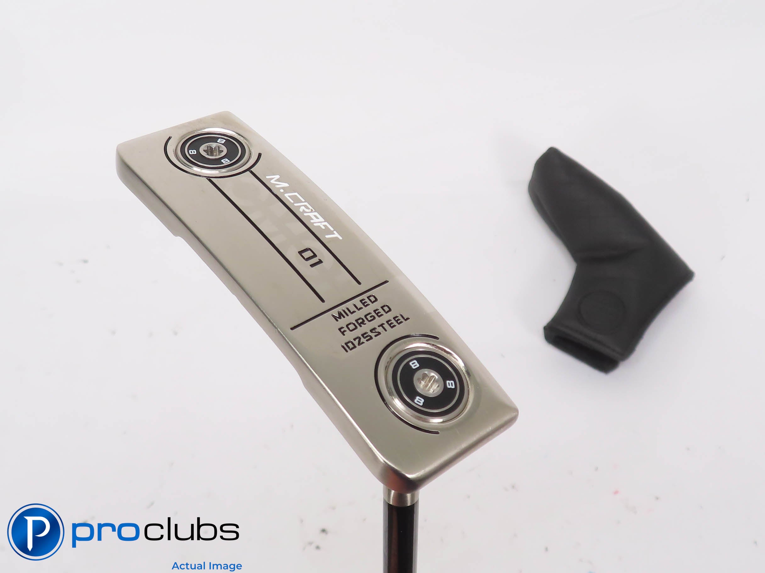 Mint! Mizuno M-CRAFT 01 Milled 35.25" Chrome Putter w/Cover #447276