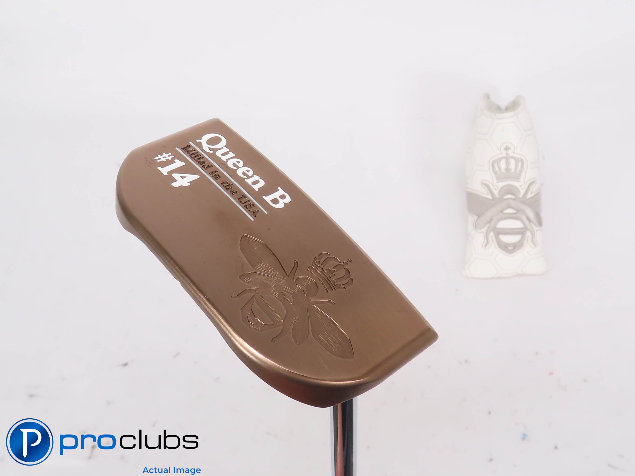 Mint! Bettinardi QUEEN B #14 Bronze 35" Putter w/Cover - 447399