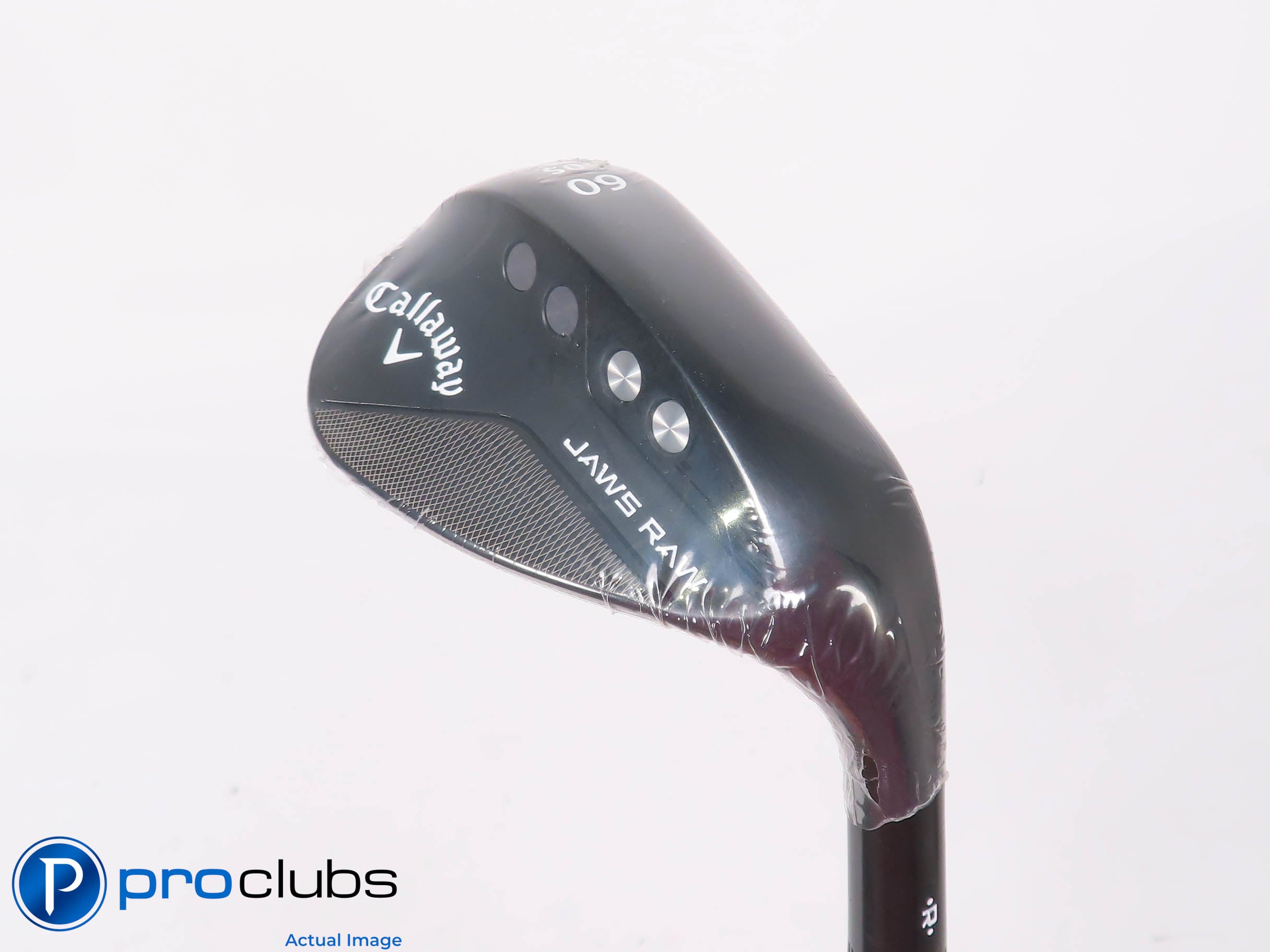 New! Callaway Jaws Raw Black S-Grind 60*(10*) Wedge - TT Elevate X-Flex - 447619